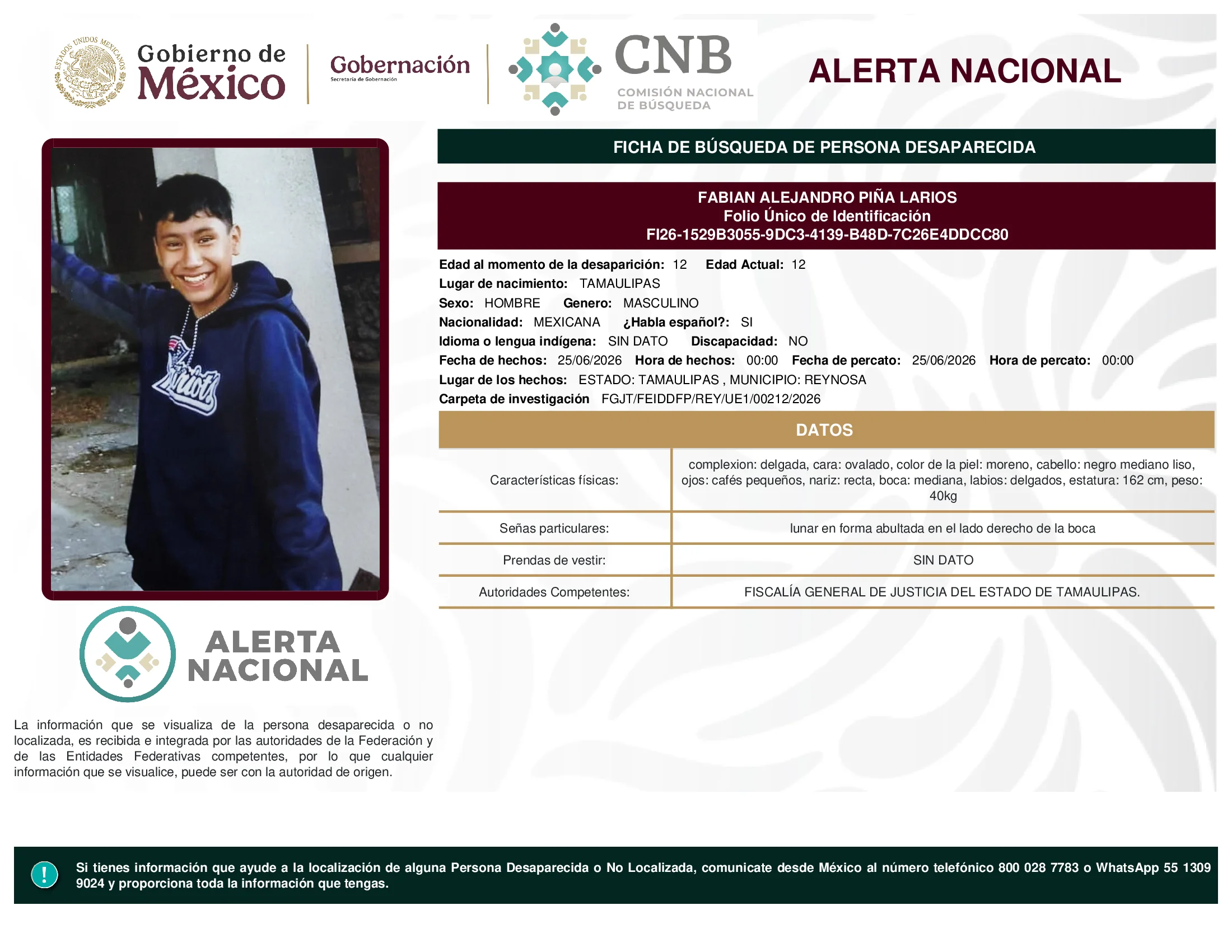 Fabian Alejandro Piña Larios