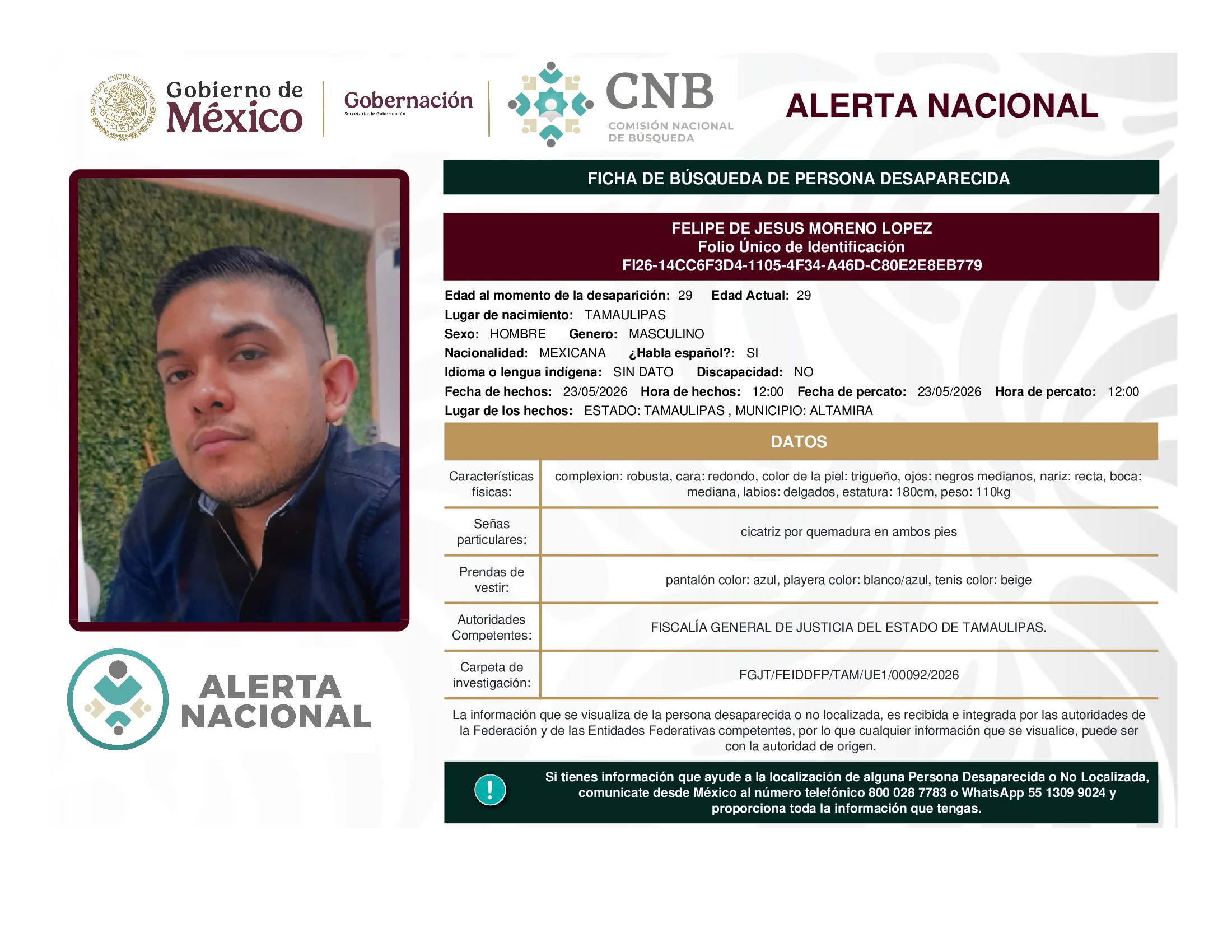 Felipe De Jesus Moreno Lopez