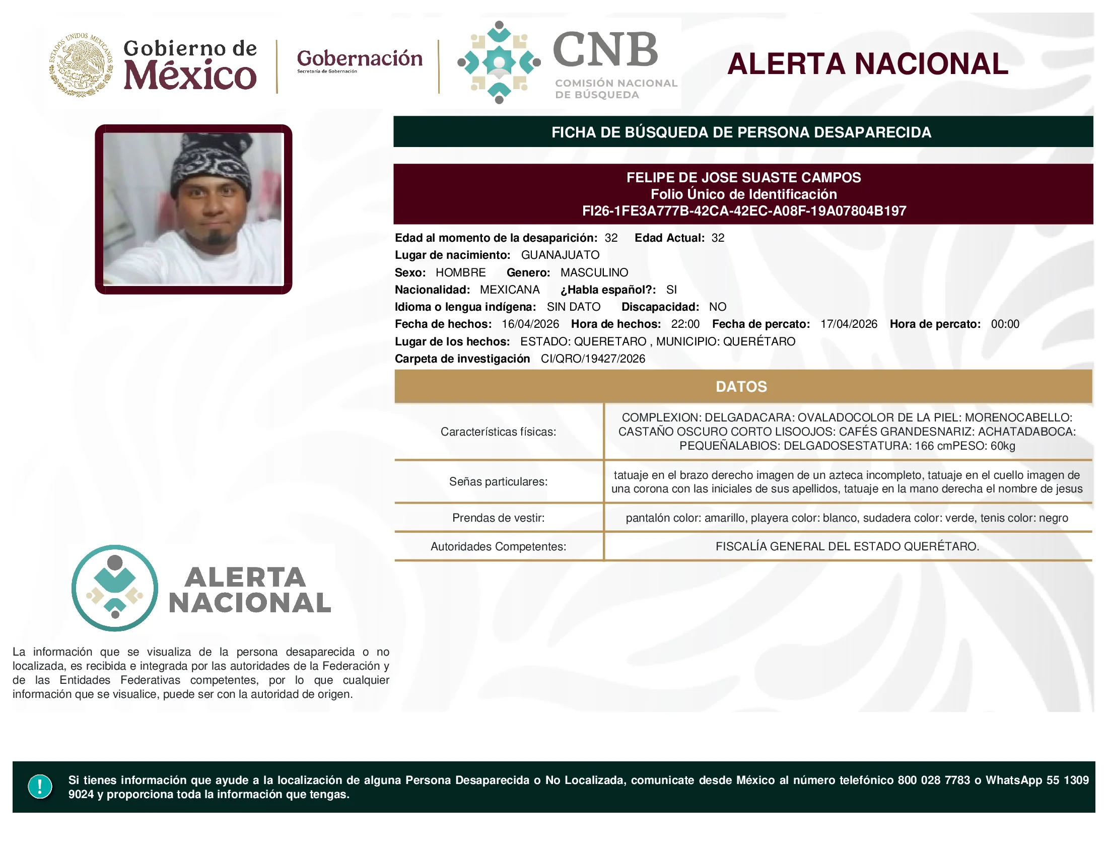 Felipe De Jose Suaste Campos