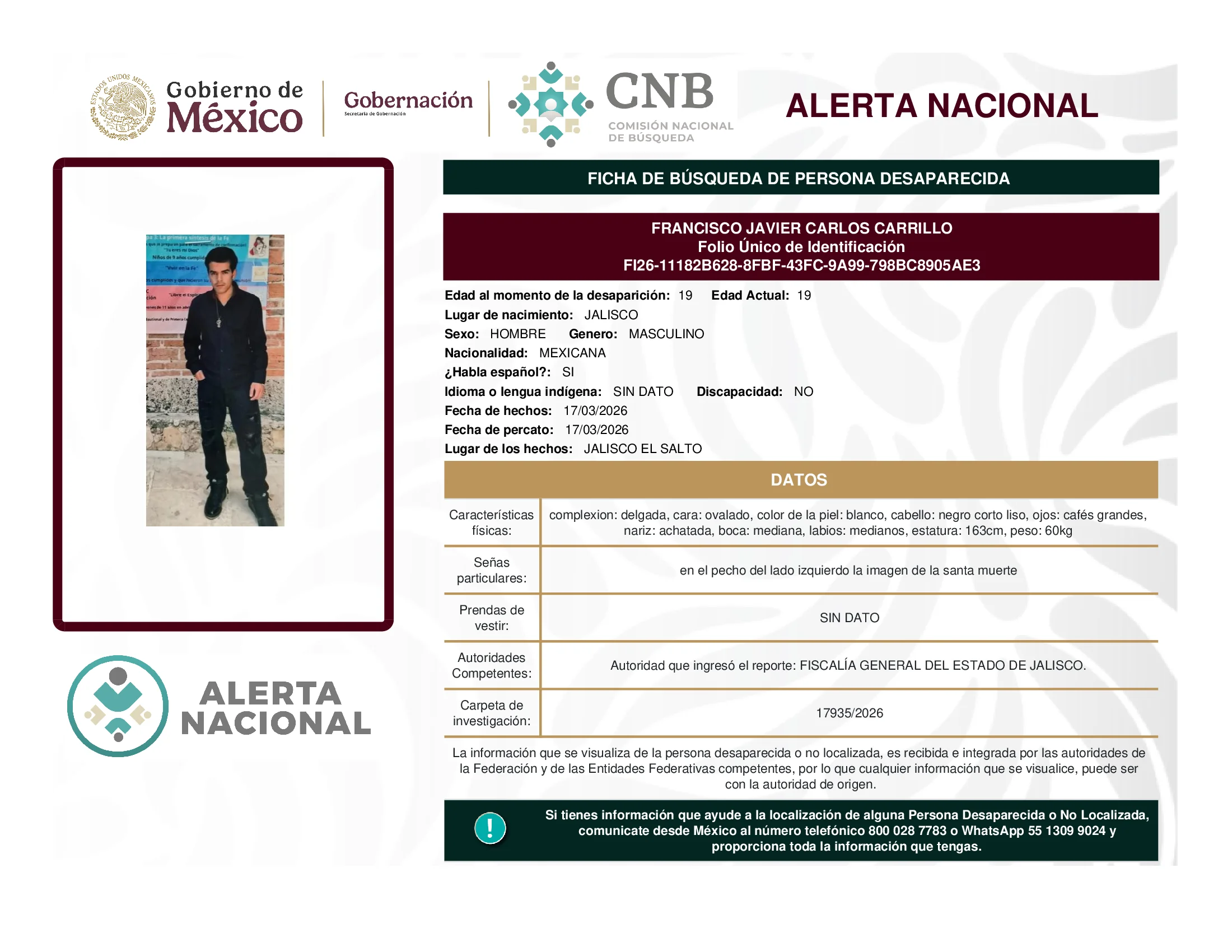 Francisco Javier Carlos Carrillo