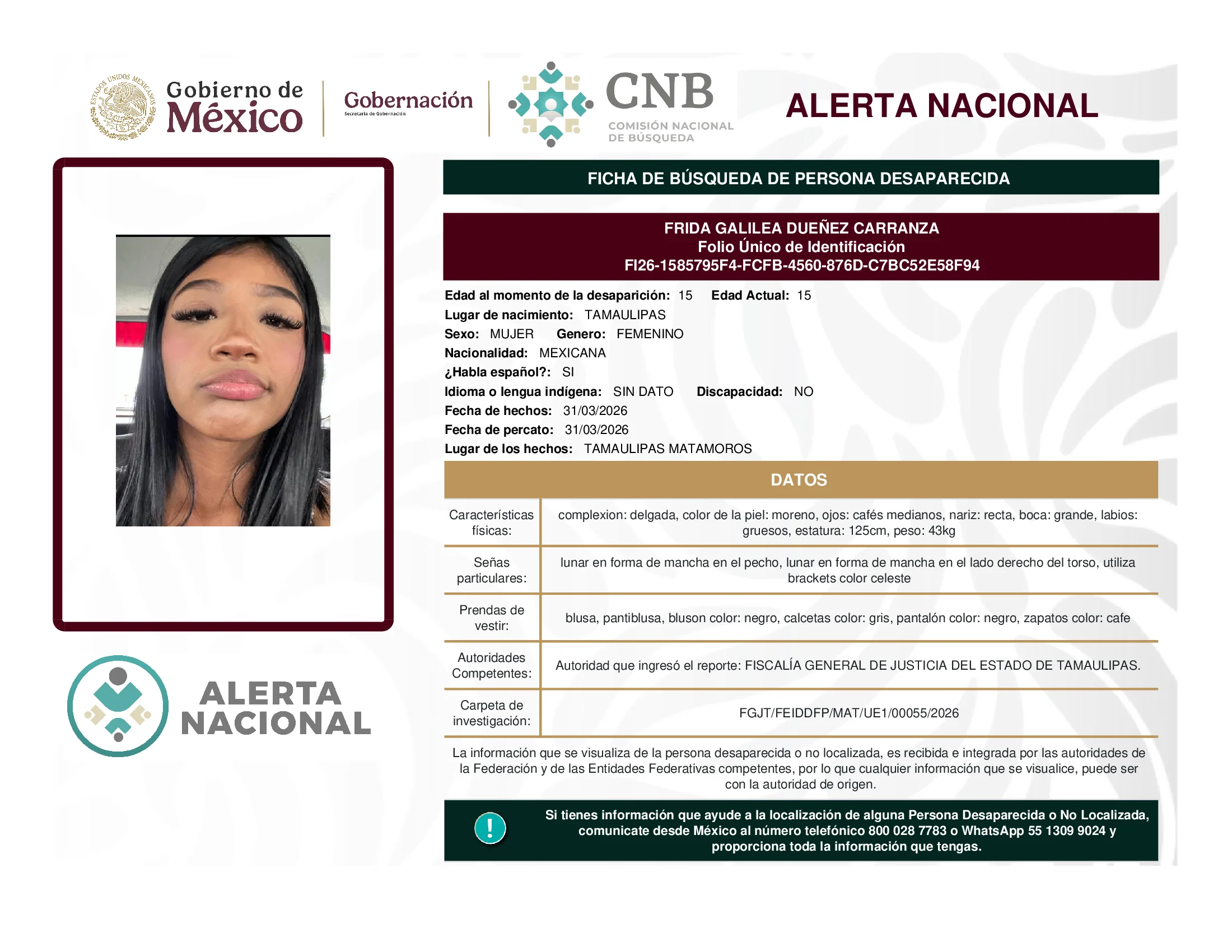Frida Galilea Dueñez Carranza