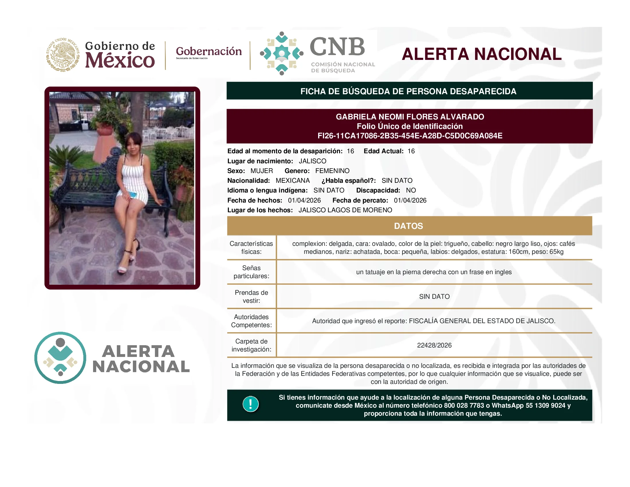 Gabriela Neomi Flores Alvarado