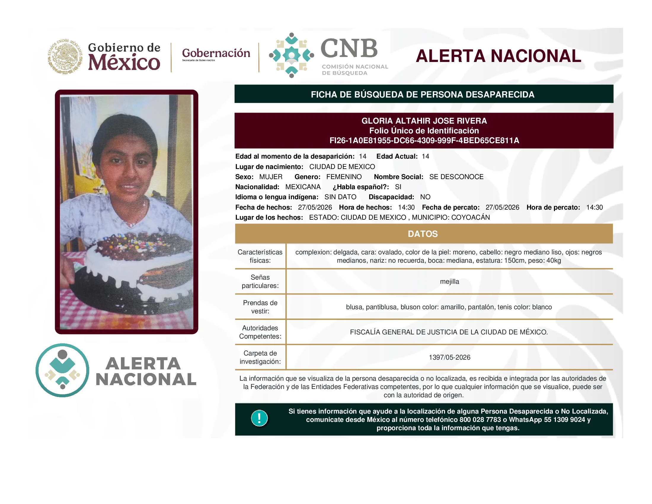 Gloria Altahir Jose Rivera