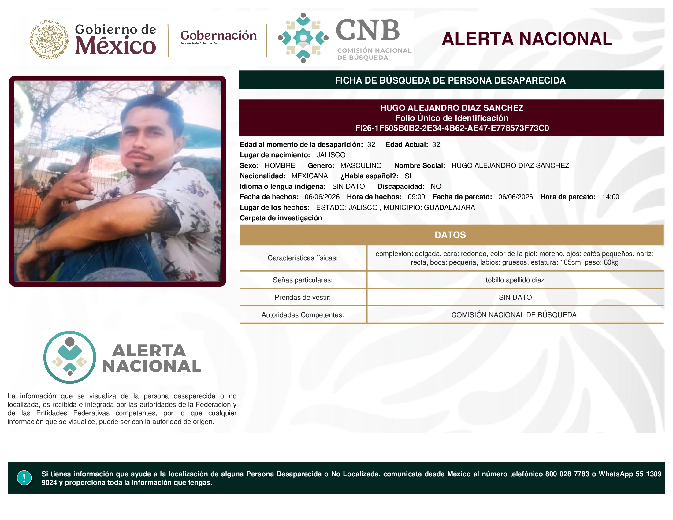 Hugo Alejandro Diaz Sanchez