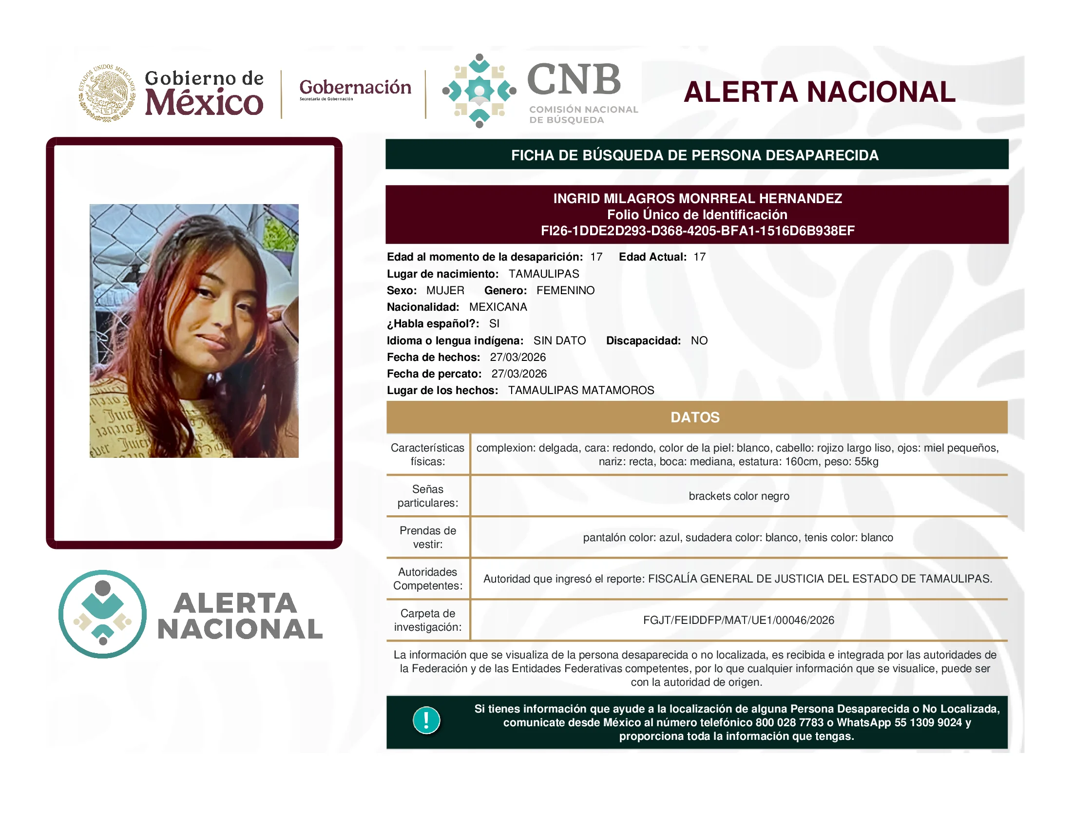 Ingrid Milagros Monrreal Hernandez