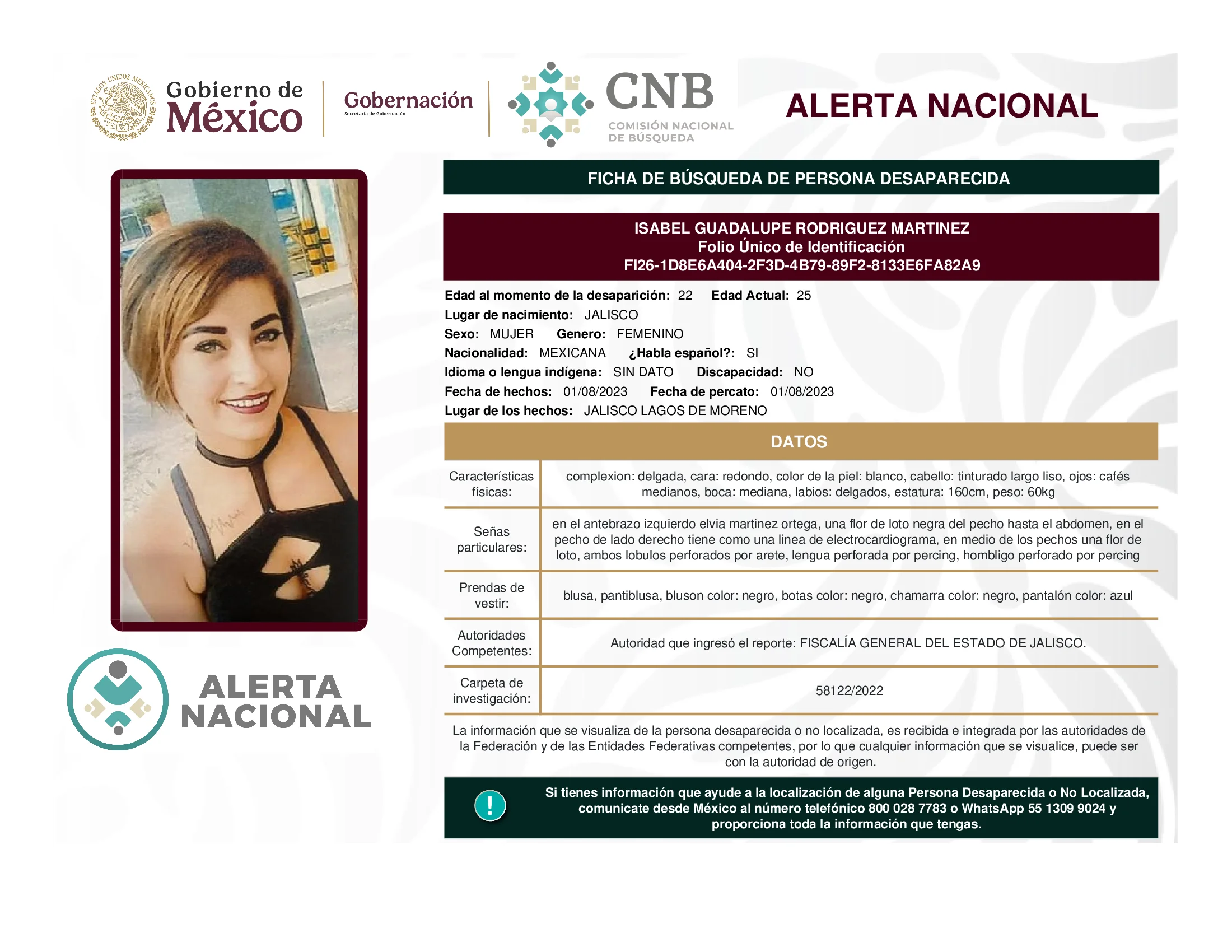 Isabel Guadalupe Rodriguez Martinez