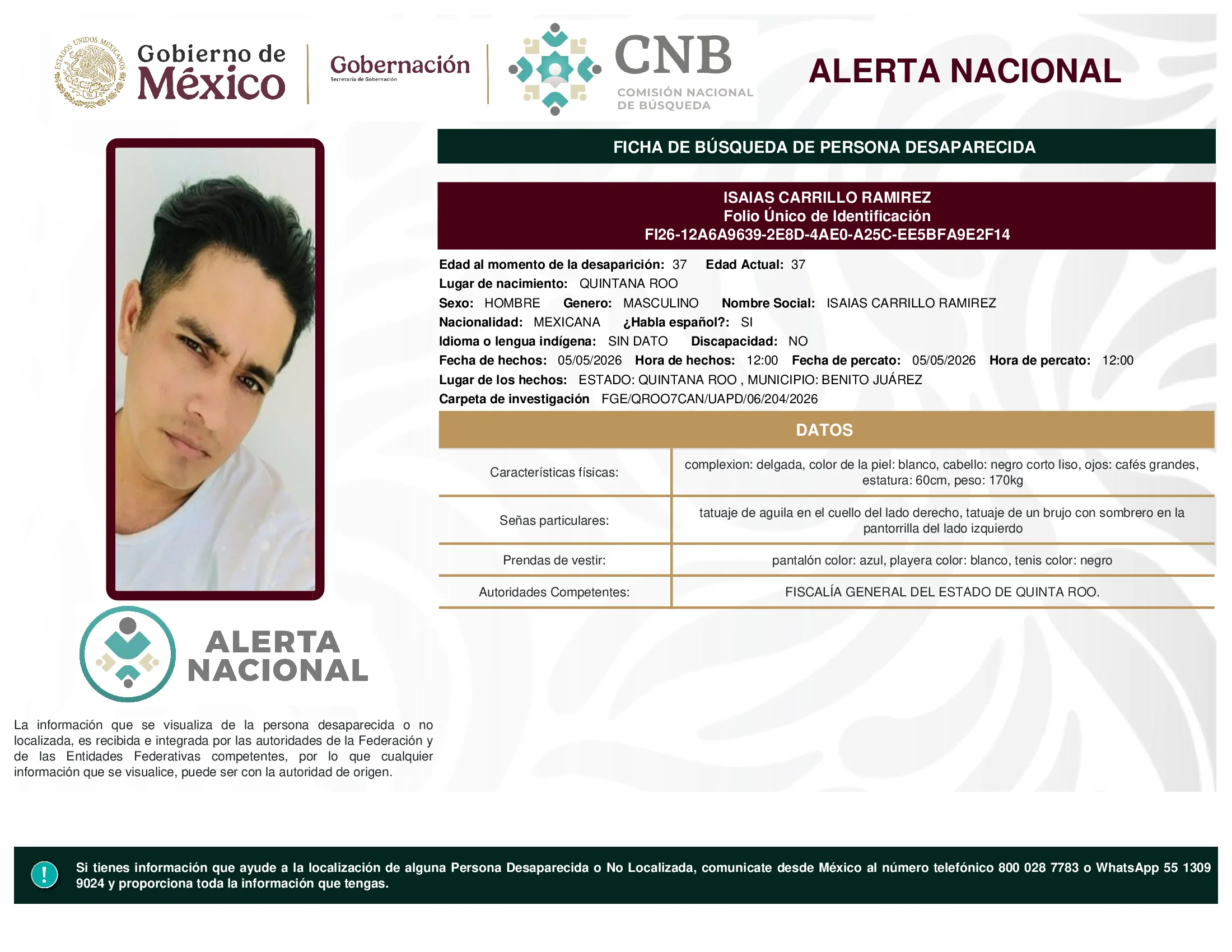 Isaias Carrillo Ramirez