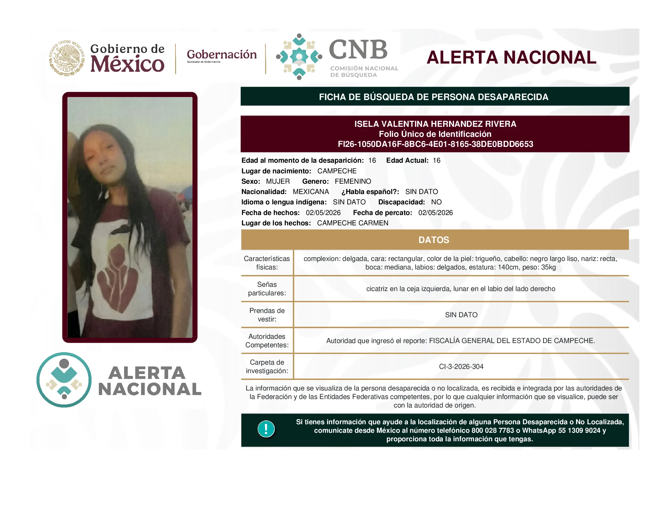 Isela Valentina Hernandez Rivera