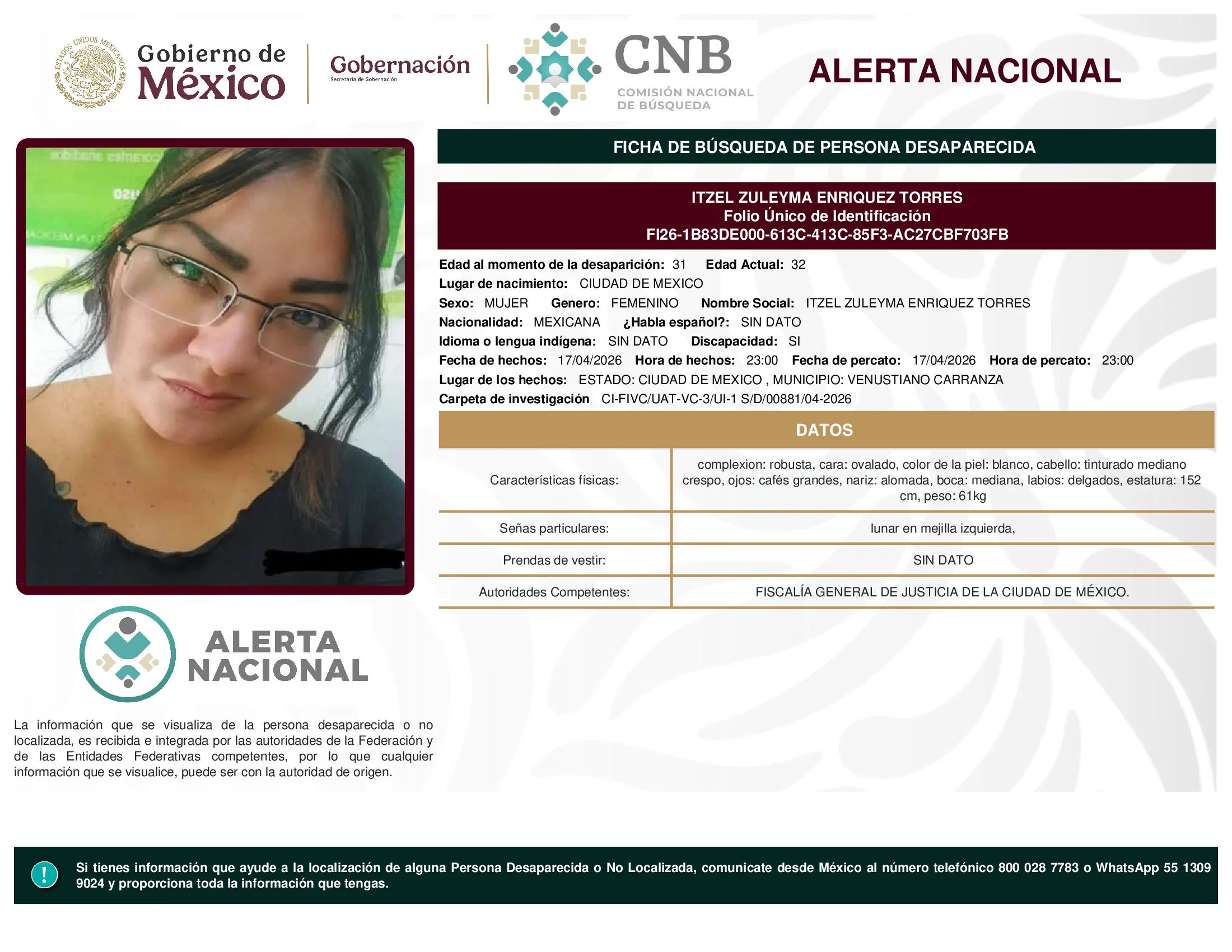 Itzel Zuleyma Enriquez Torres