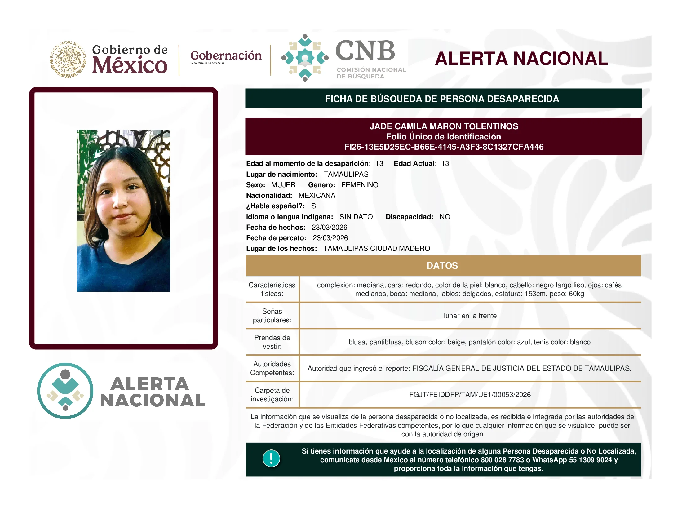 Jade Camila Maron Tolentinos