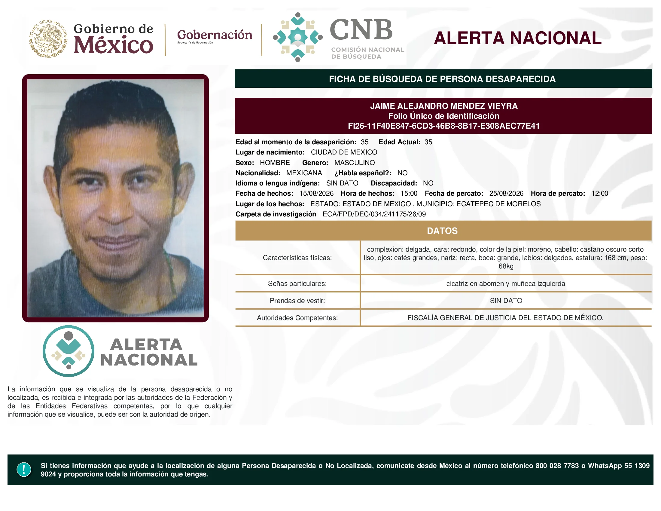 Jaime Alejandro Mendez Vieyra