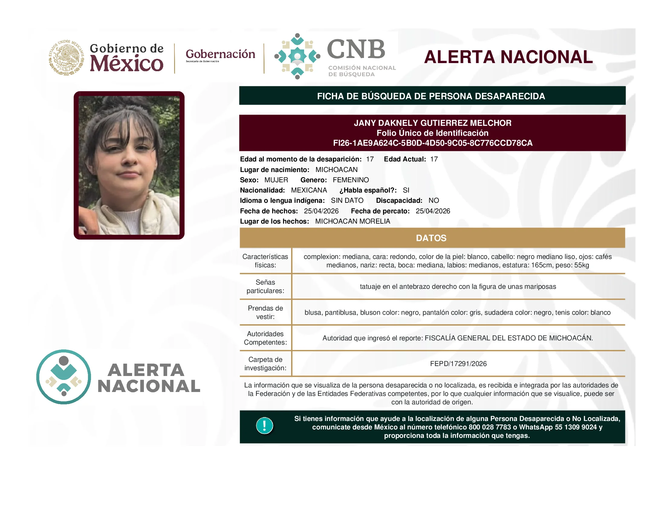 Jany Daknely Gutierrez Melchor