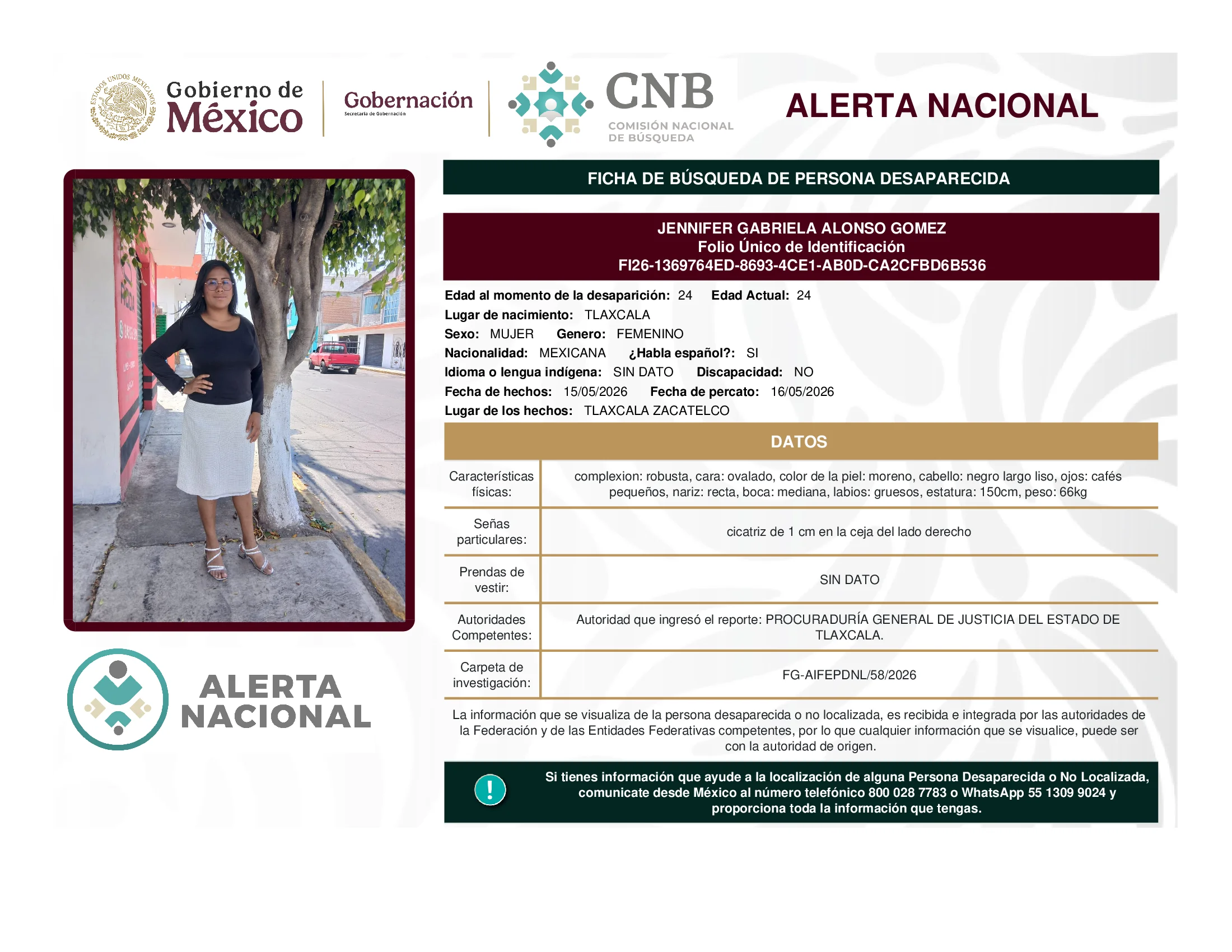 Jennifer Gabriela Alonso Gomez