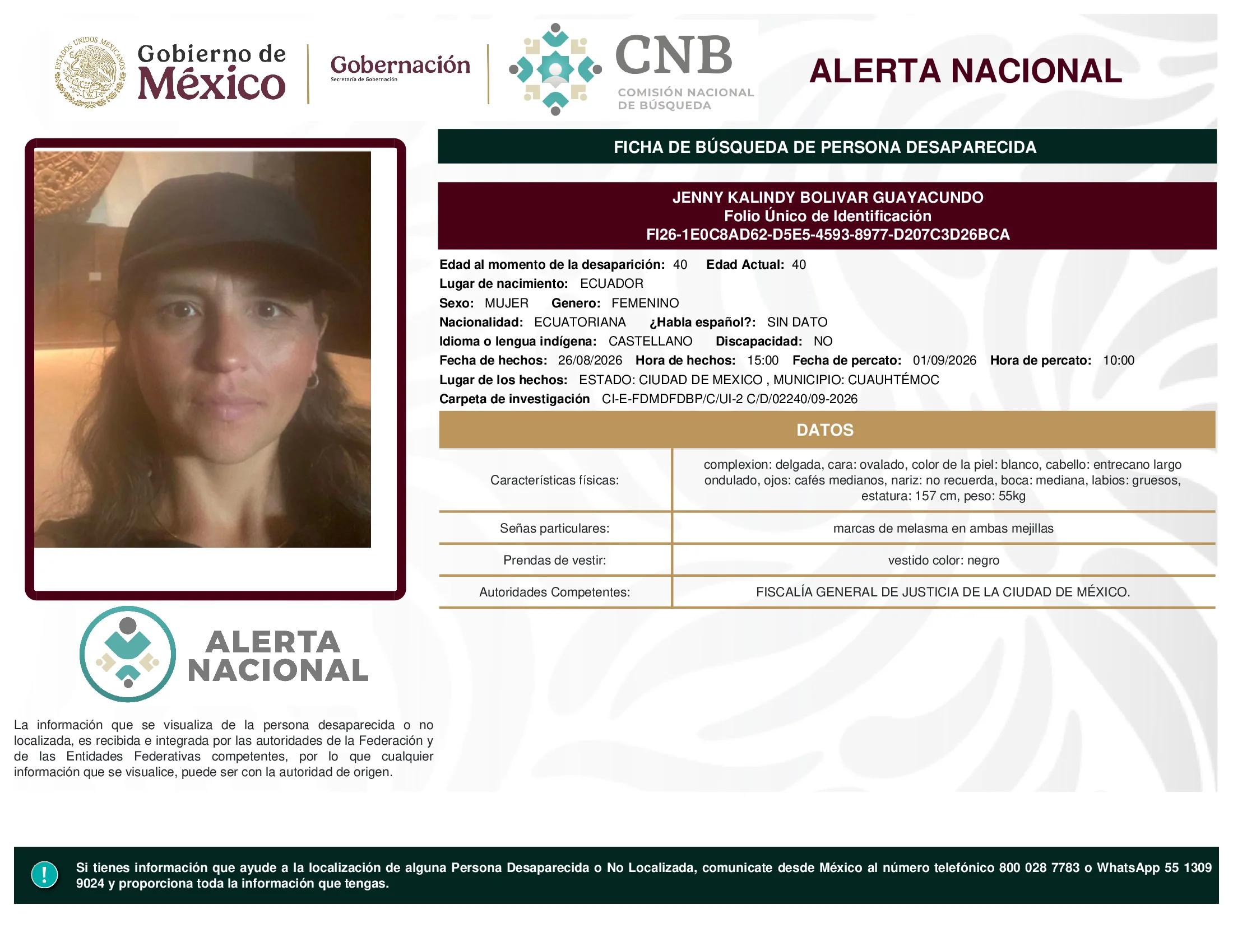 Jenny Kalindy Bolivar Guayacundo