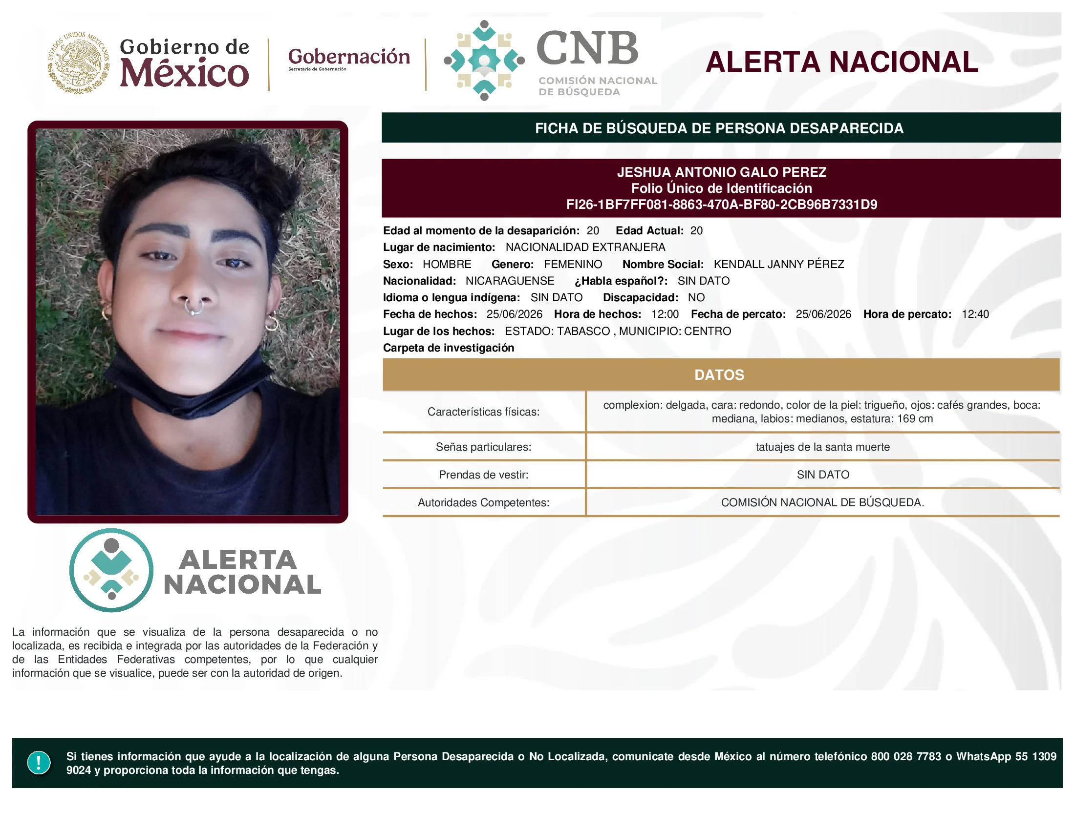 Jeshua Antonio Galo Perez