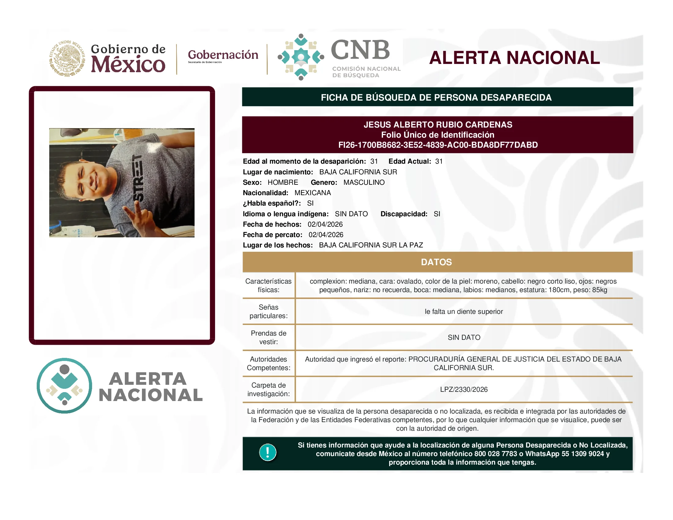 Jesus Alberto Rubio Cardenas
