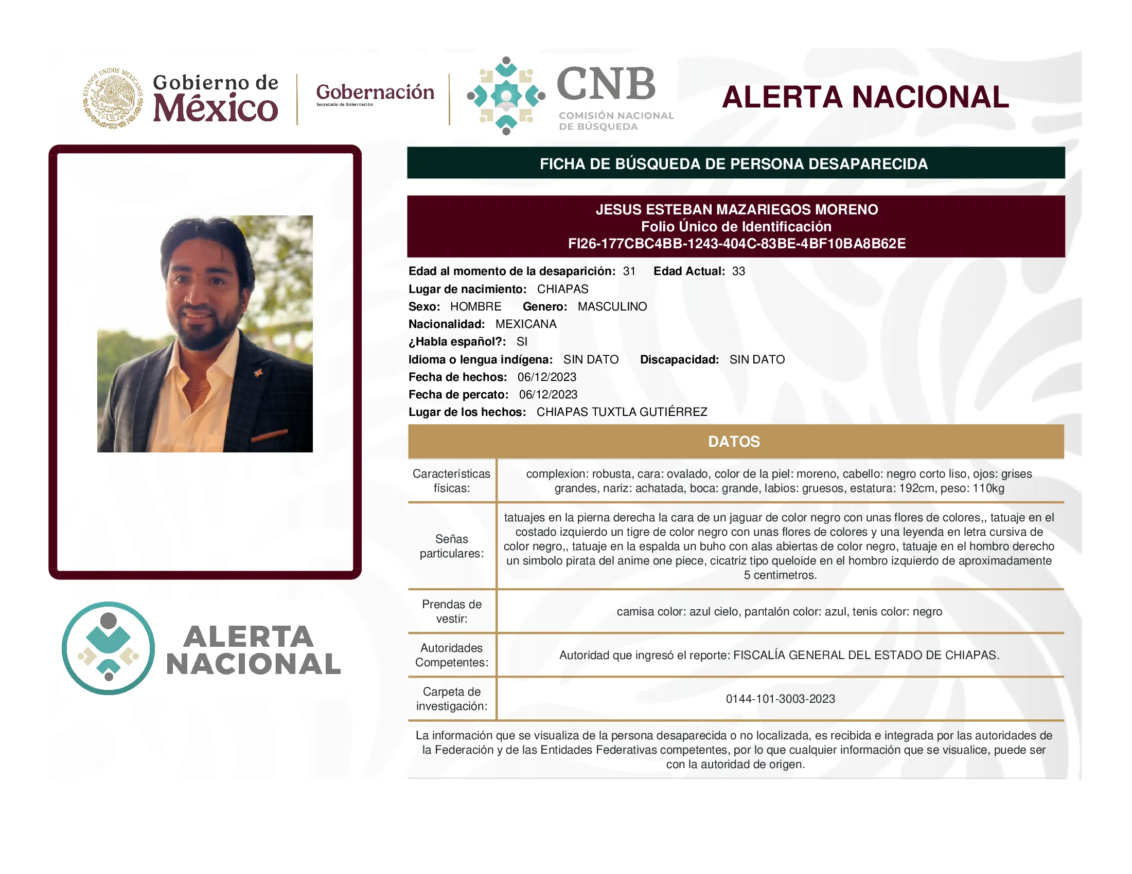 Jesus Esteban Mazariegos Moreno