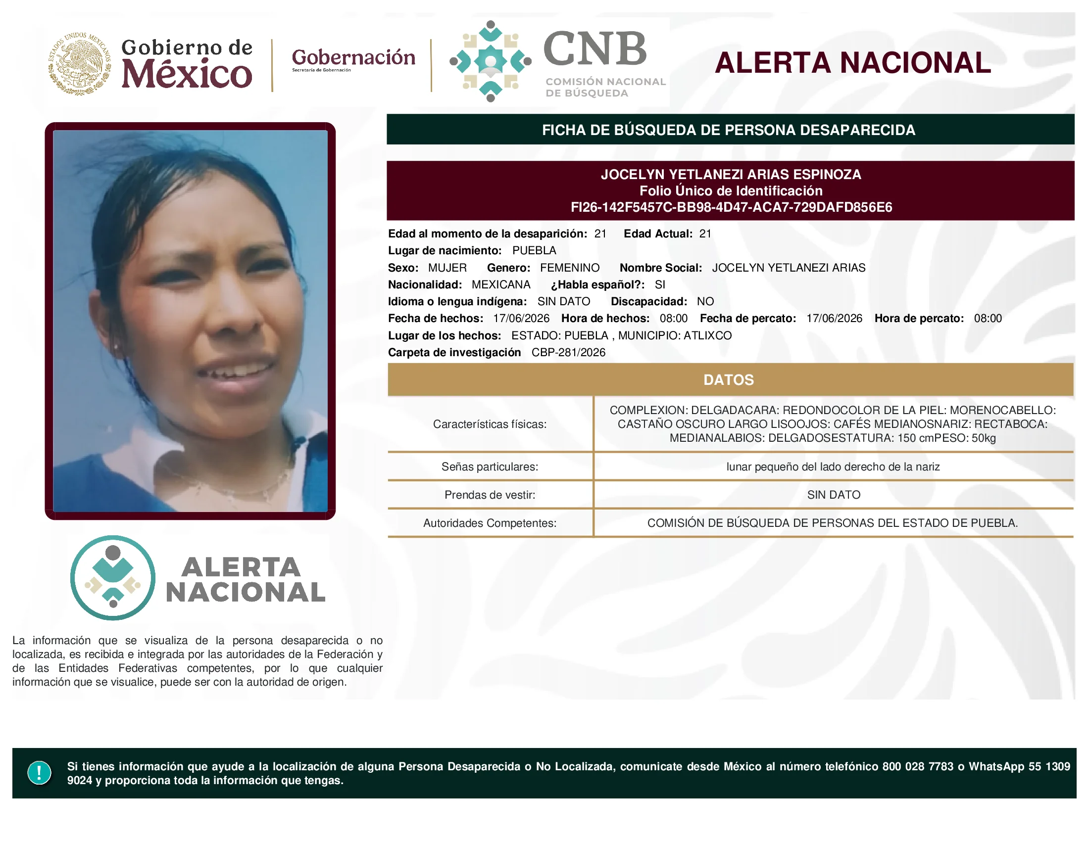 Jocelyn Yetlanezi Arias Espinoza