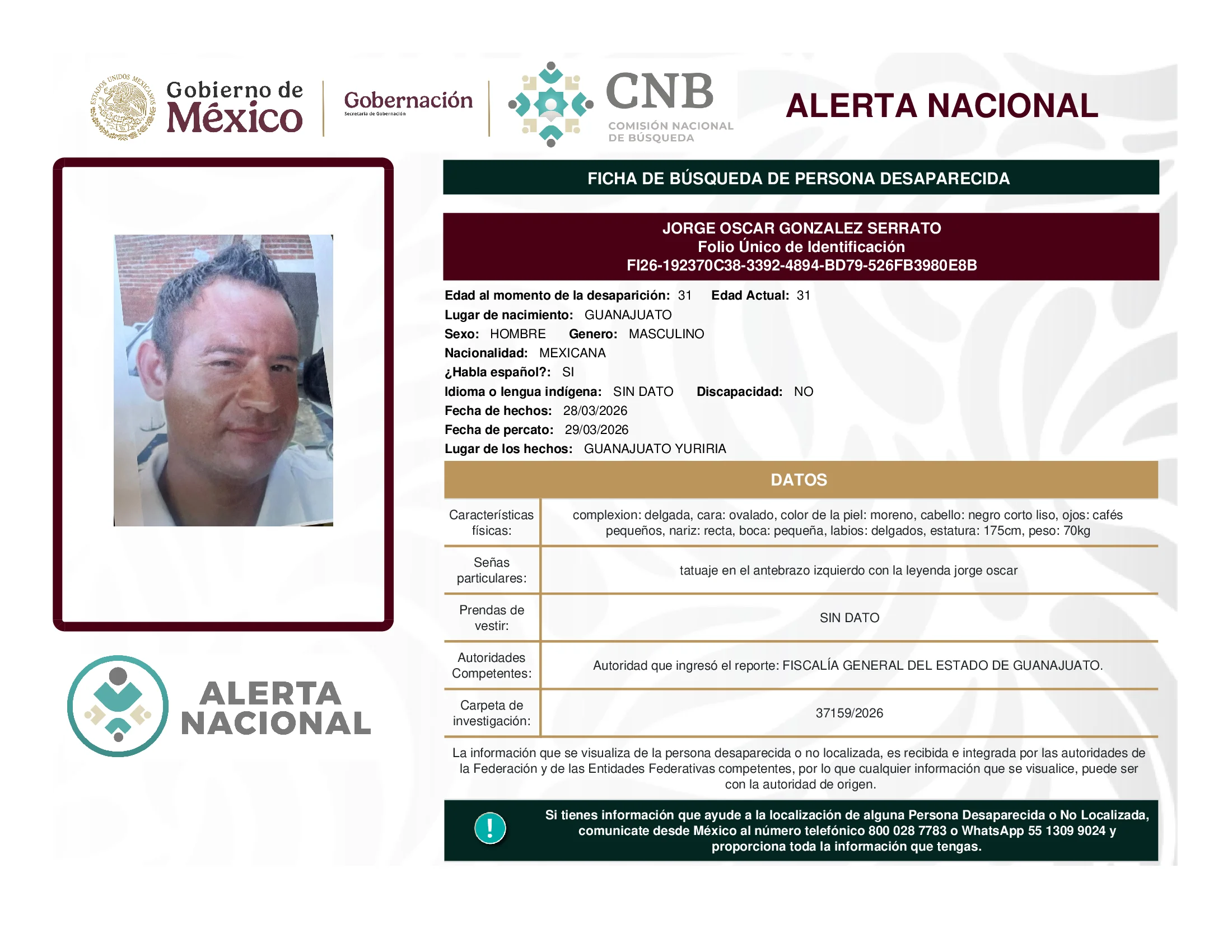 Jorge Oscar Gonzalez Serrato
