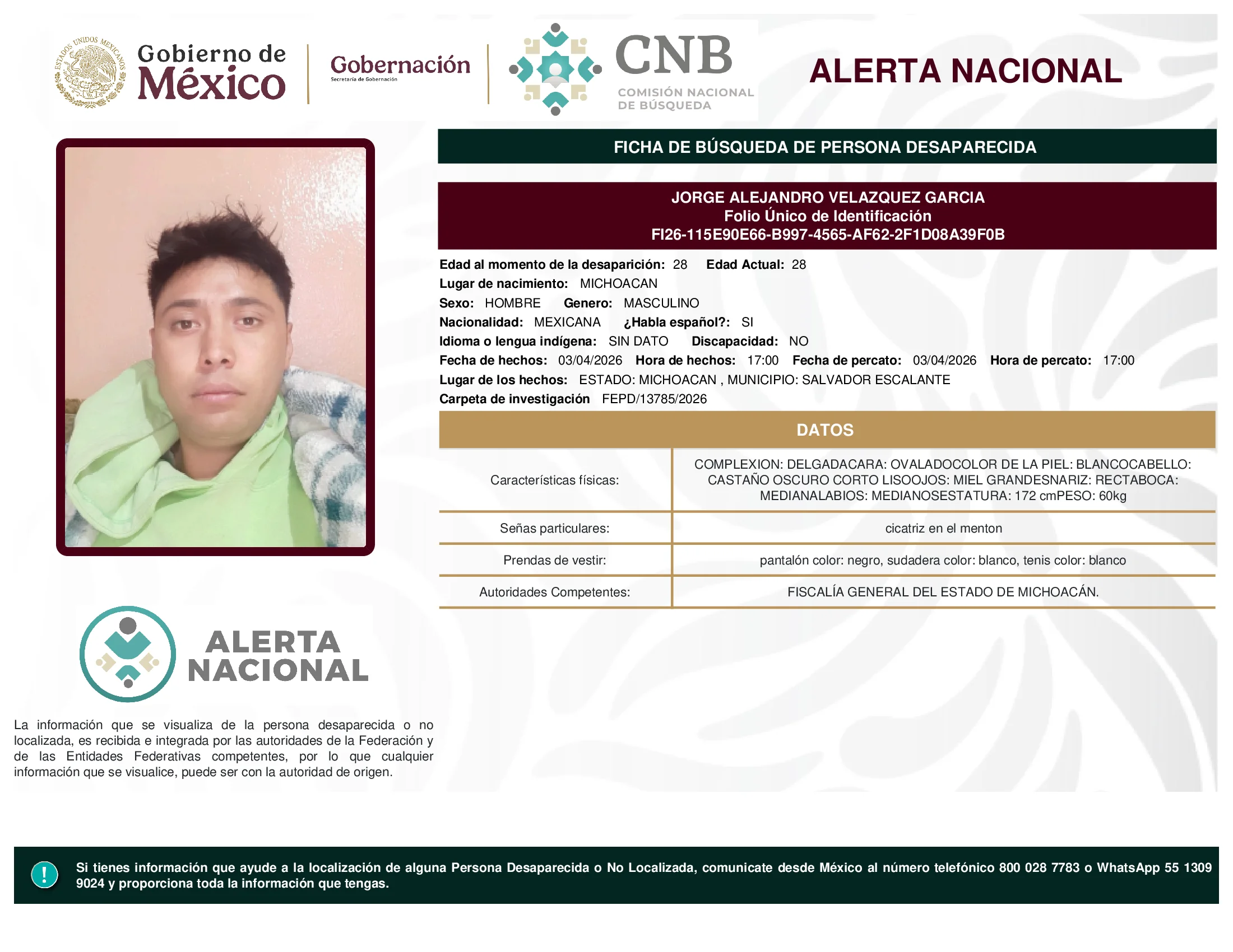 Jorge Alejandro Velazquez Garcia