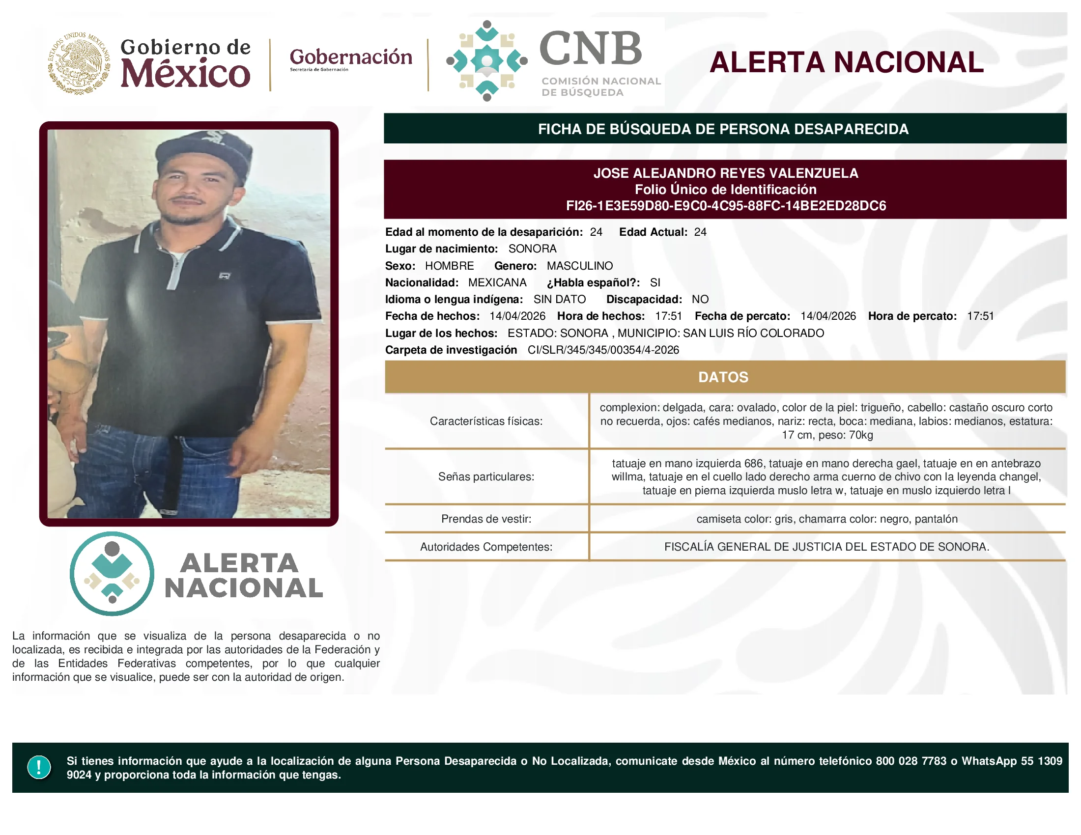 Jose Alejandro Reyes Valenzuela