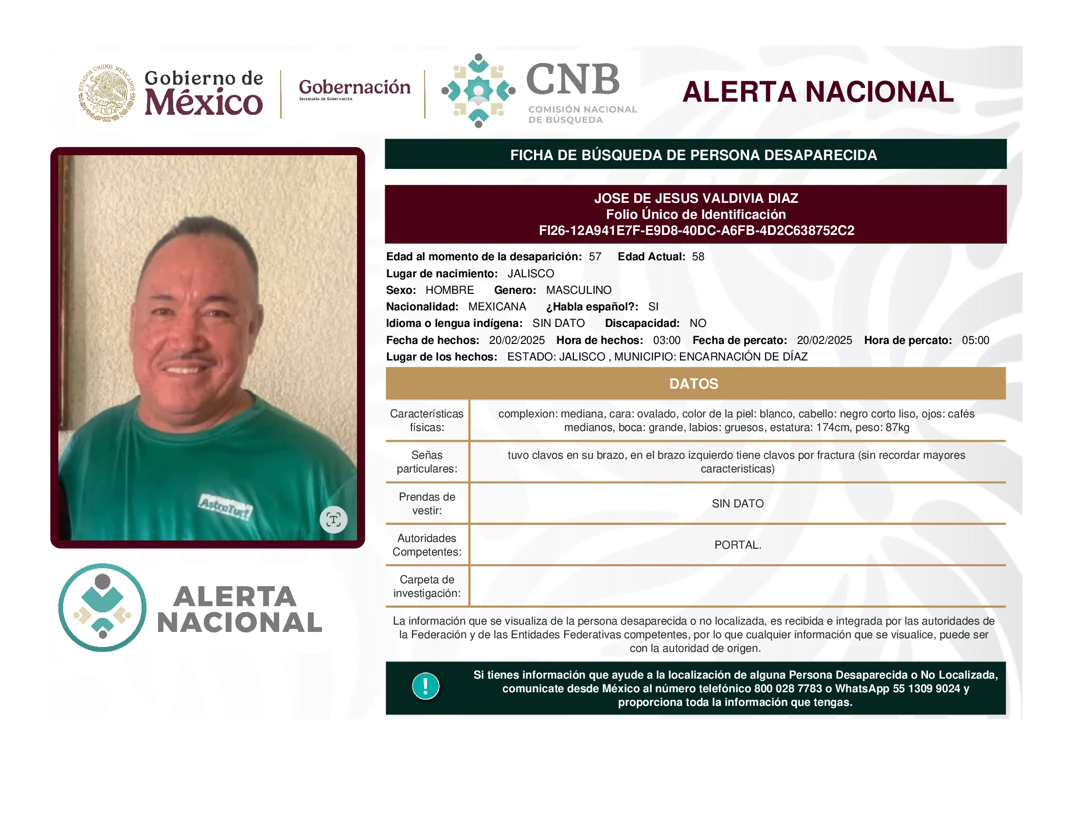Jose De Jesus Valdivia Diaz
