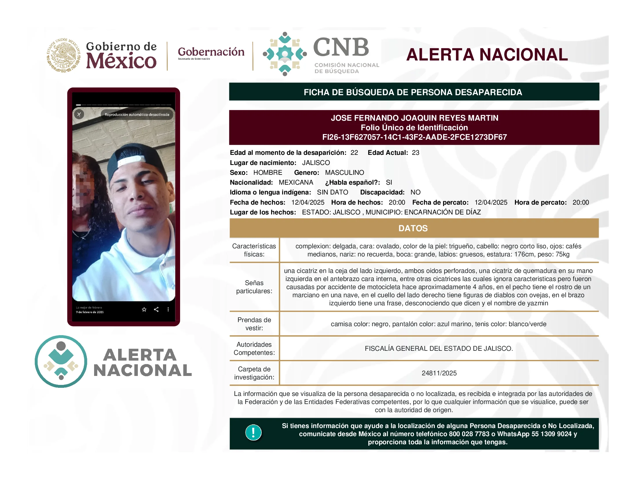 Jose Fernando Joaquin Reyes Martin
