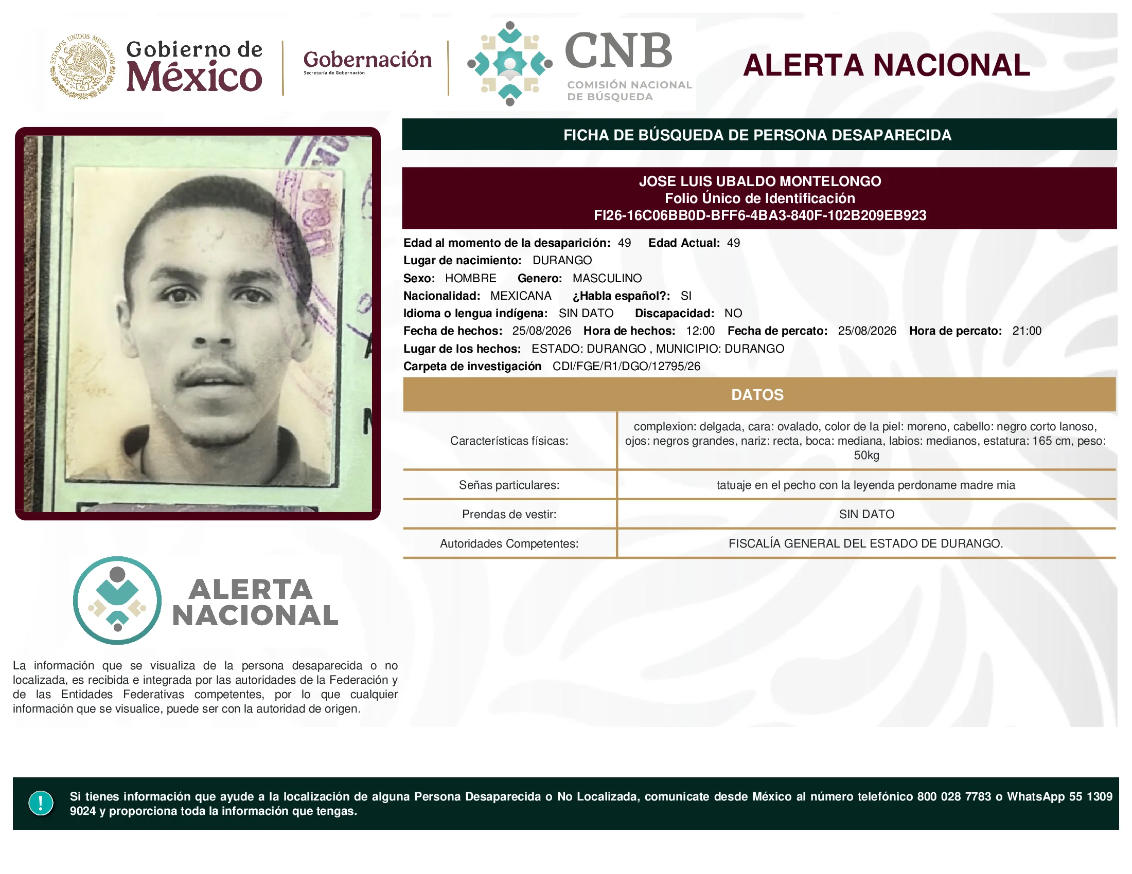 Jose Luis Ubaldo Montelongo
