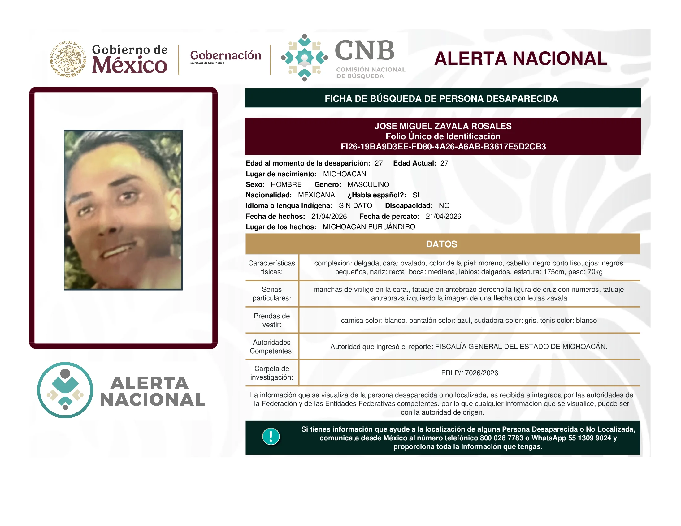 Jose Miguel Zavala Rosales
