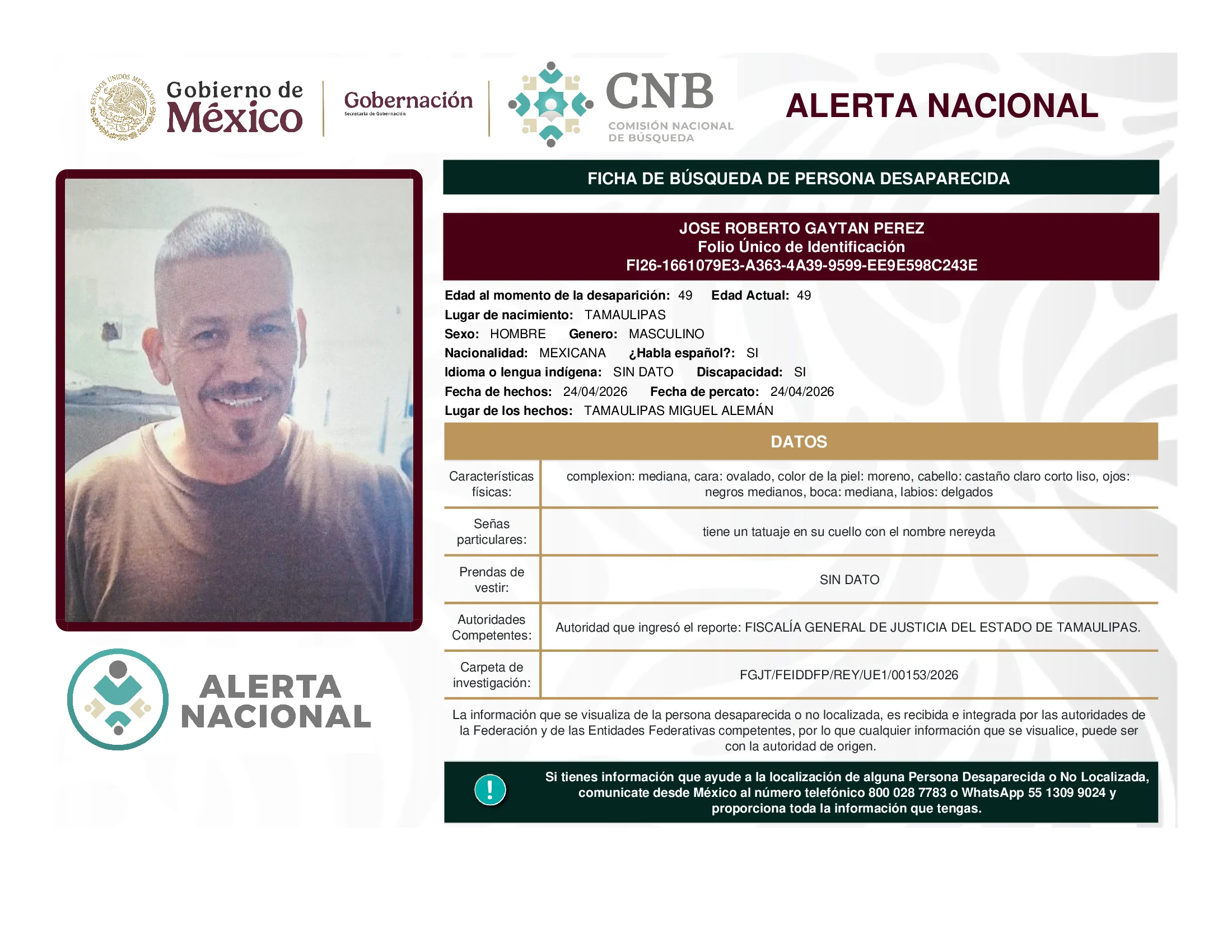 Jose Roberto Gaytan Perez