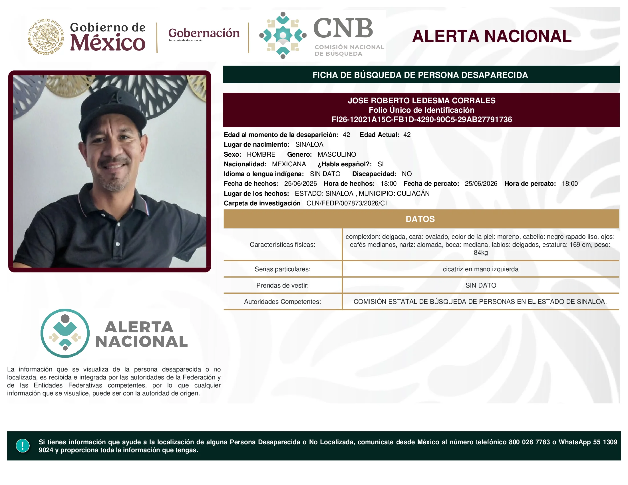 Jose Roberto Ledesma Corrales