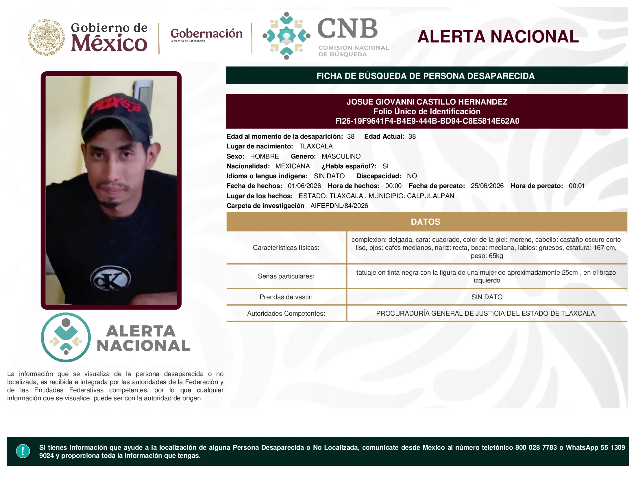 Josue Giovanni Castillo Hernandez