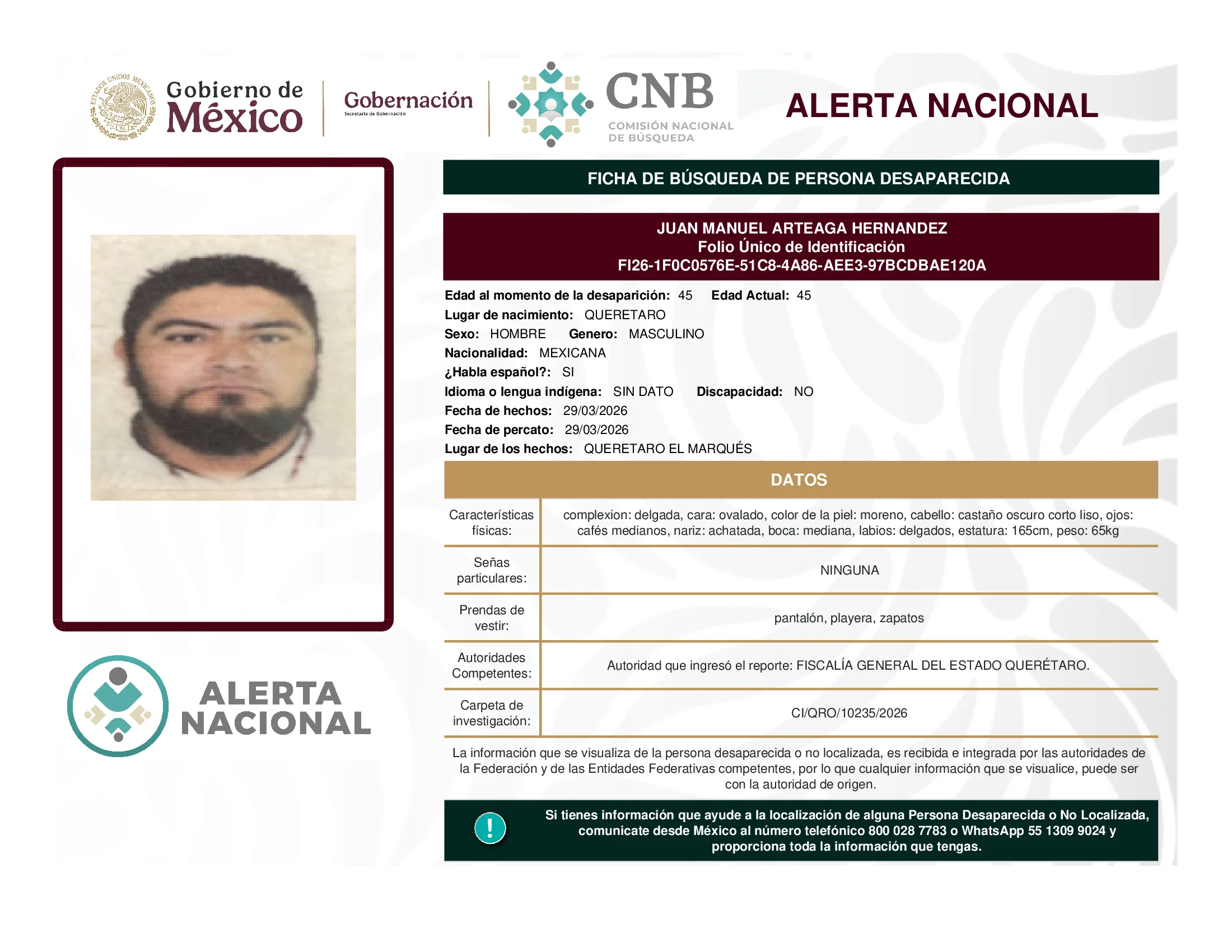 Juan Manuel Arteaga Hernandez