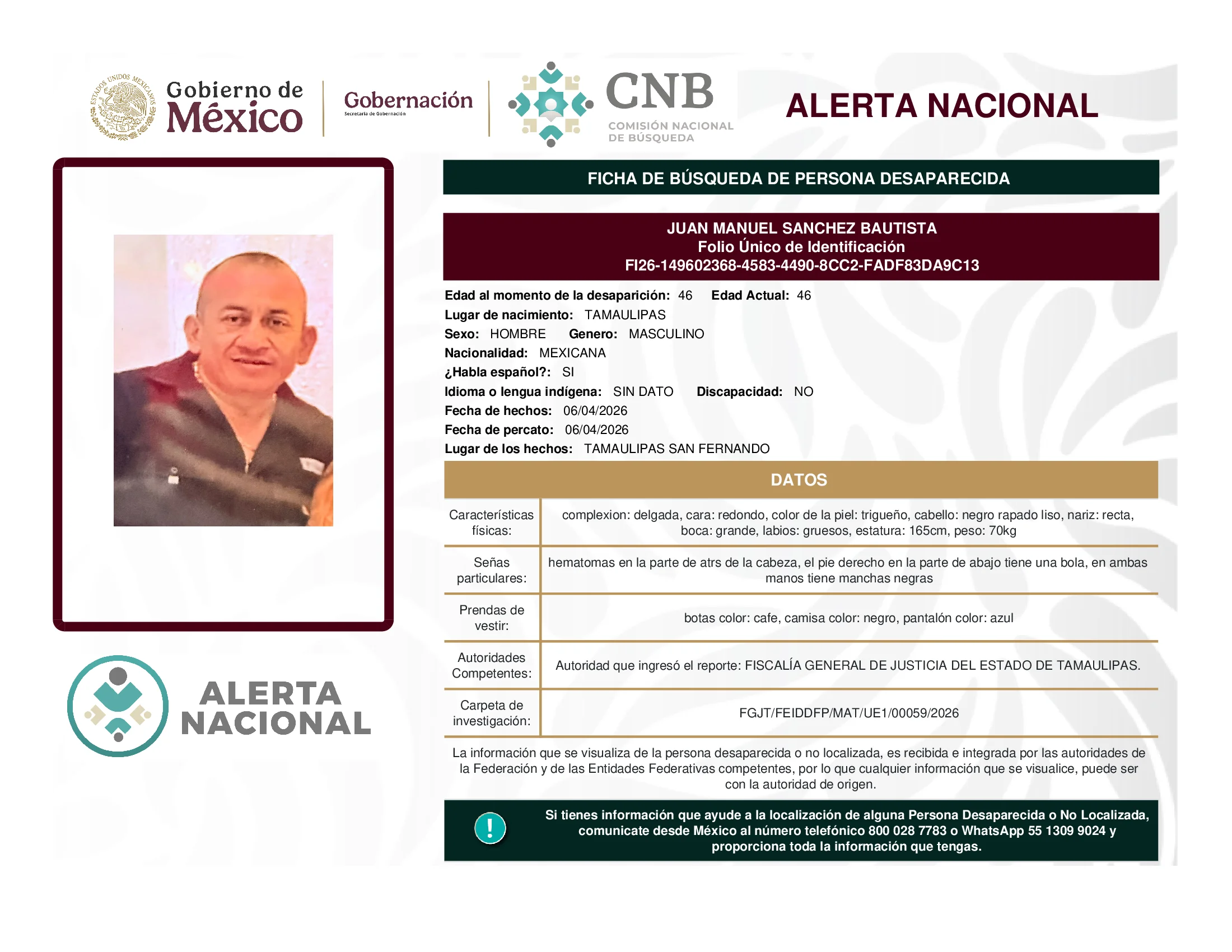 Juan Manuel Sanchez Bautista