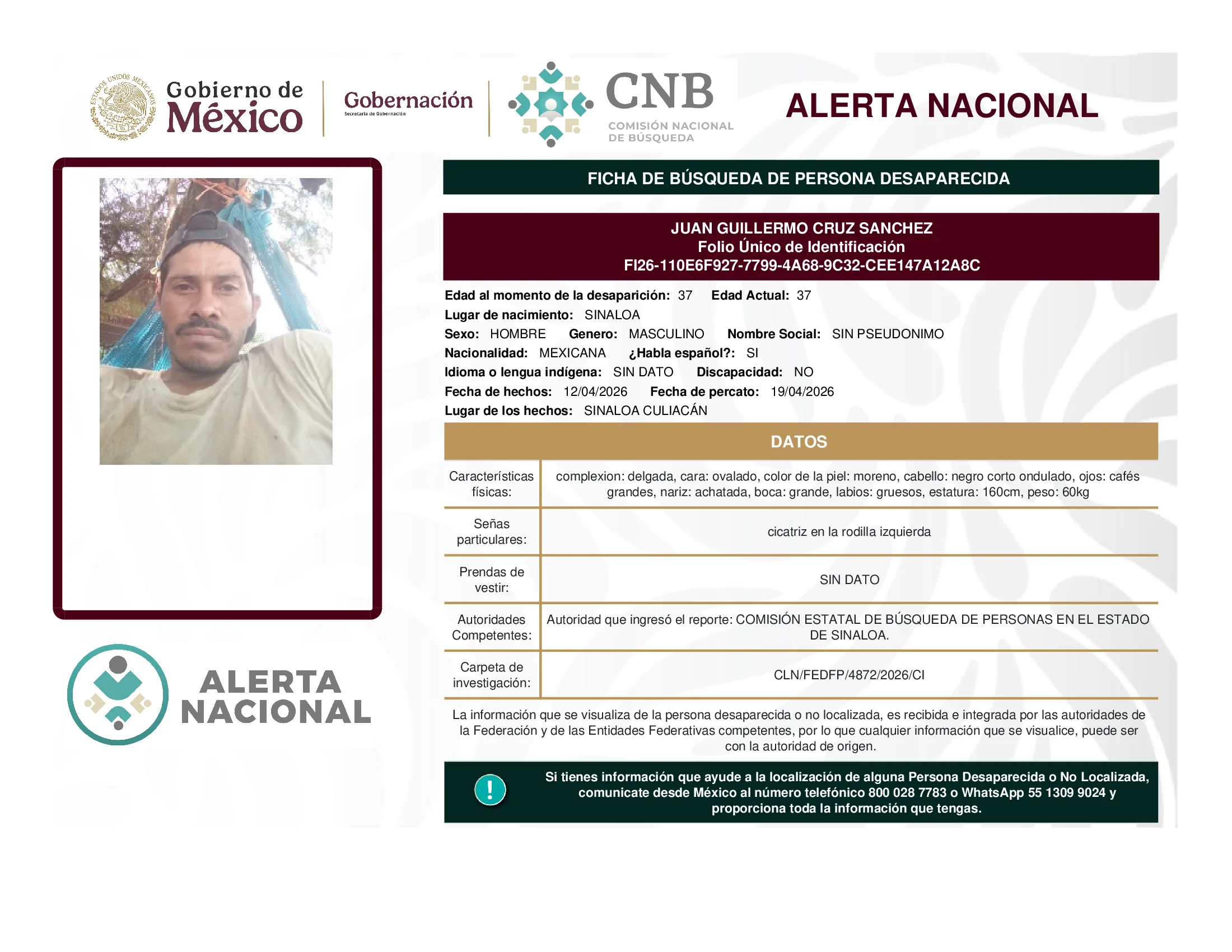 Juan Guillermo Cruz Sanchez