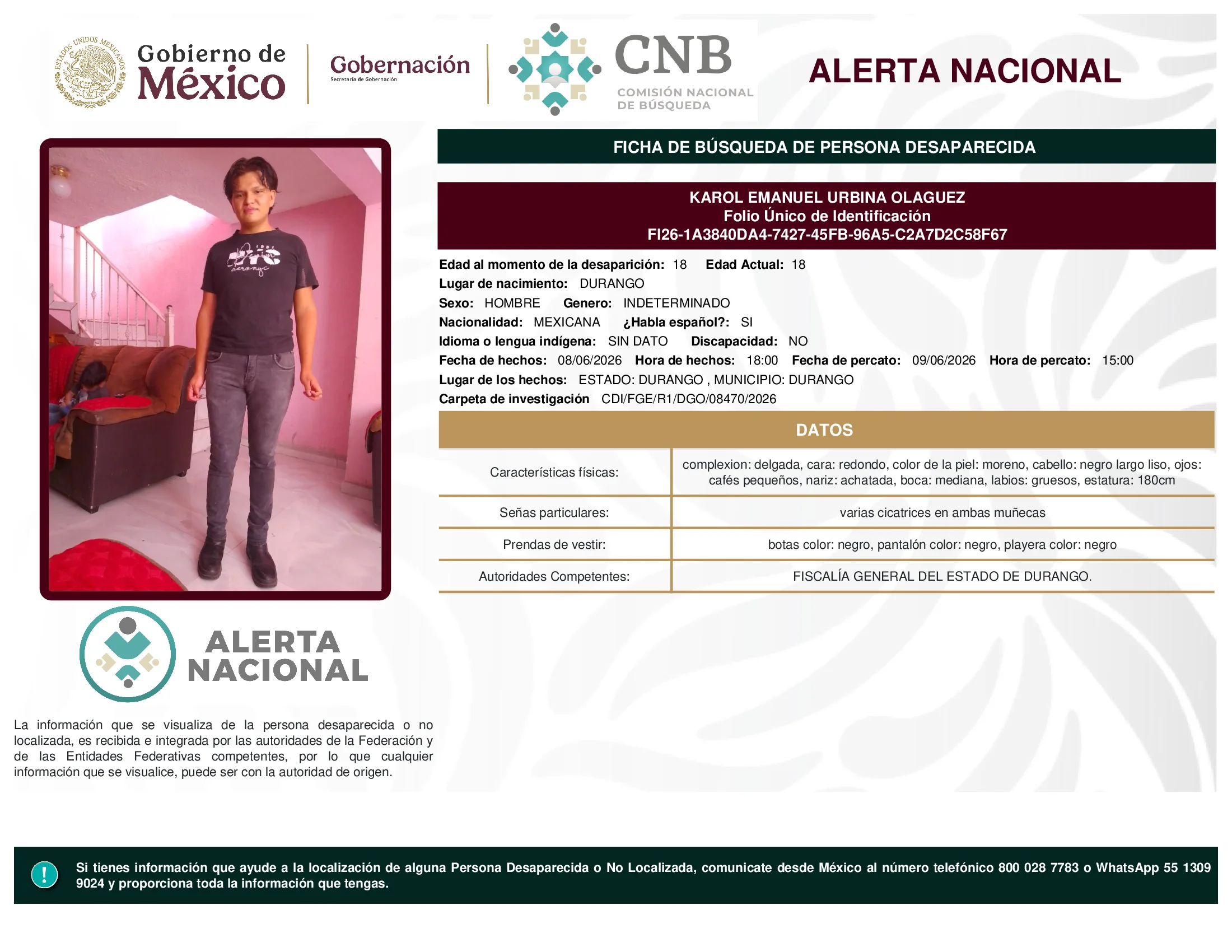 Karol Emanuel Urbina Olaguez