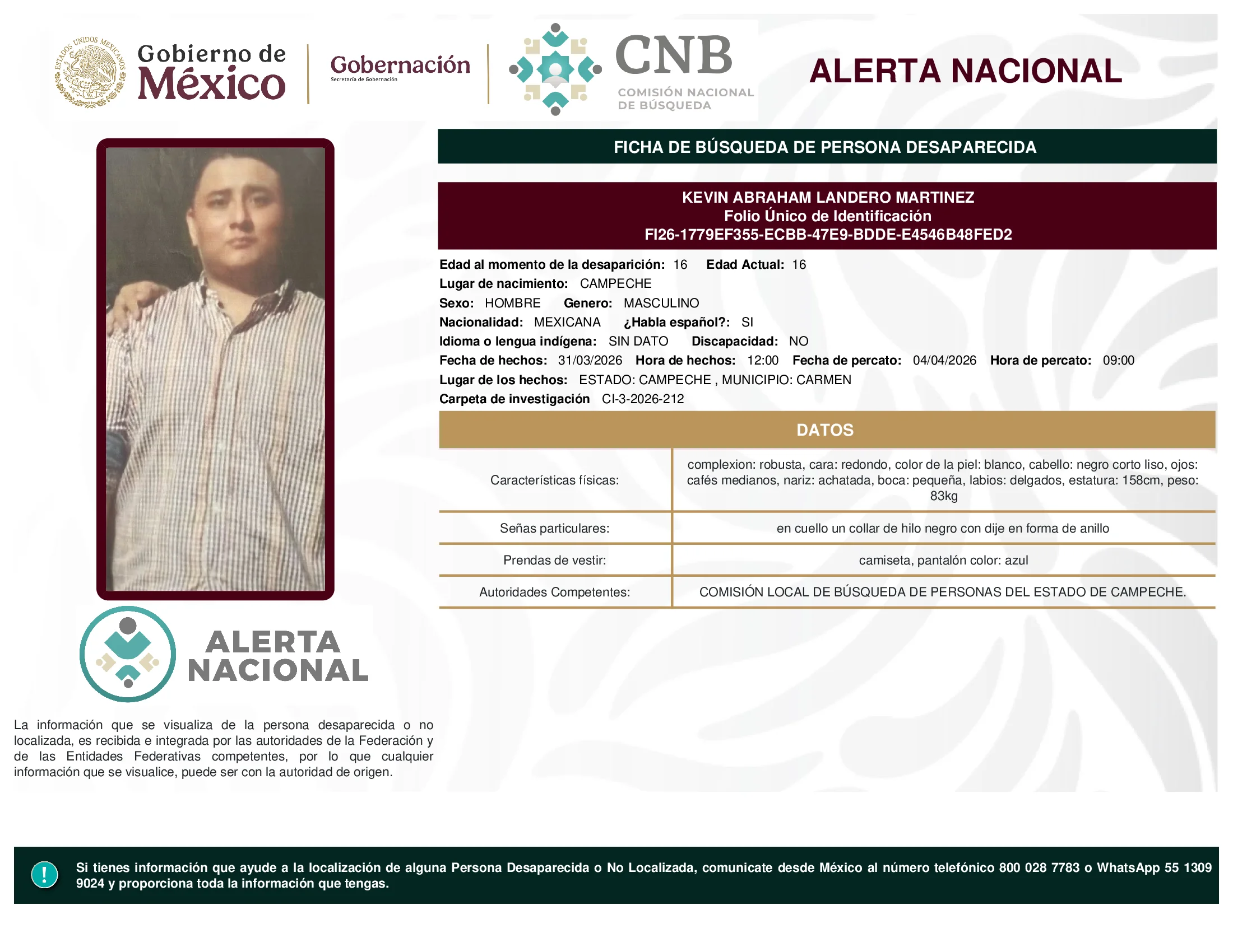 Kevin Abraham Landero Martinez