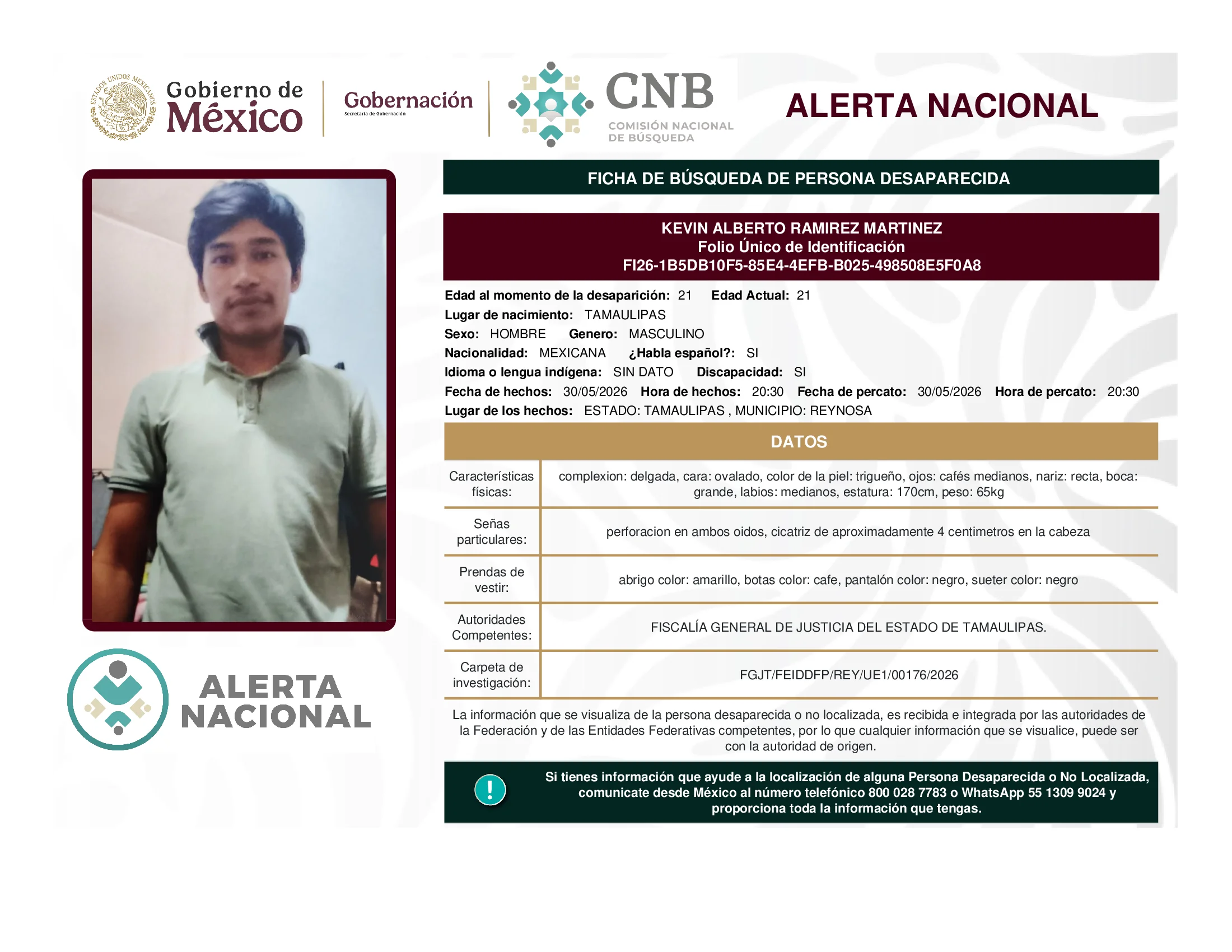 Kevin Alberto Ramirez Martinez