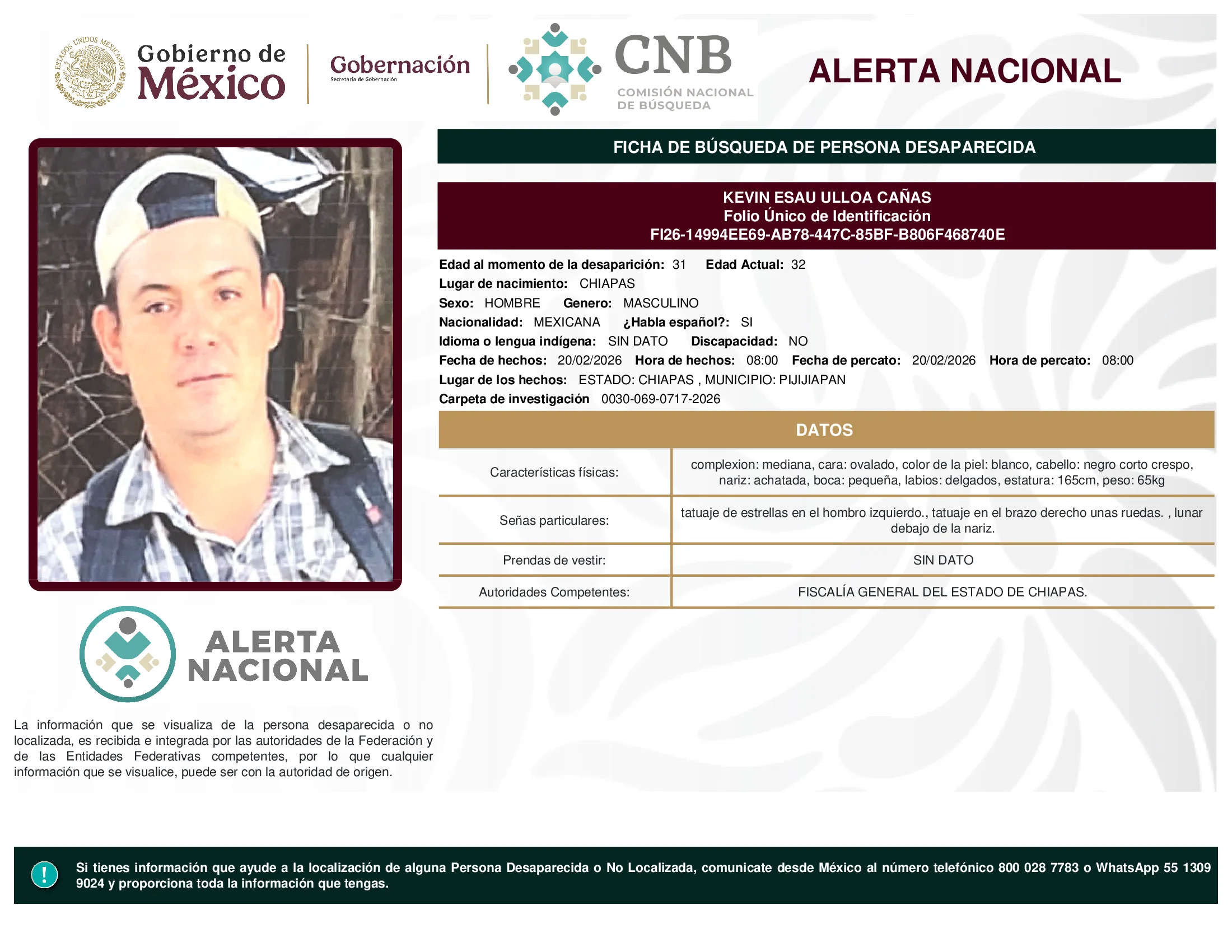 Kevin Esau Ulloa Cañas