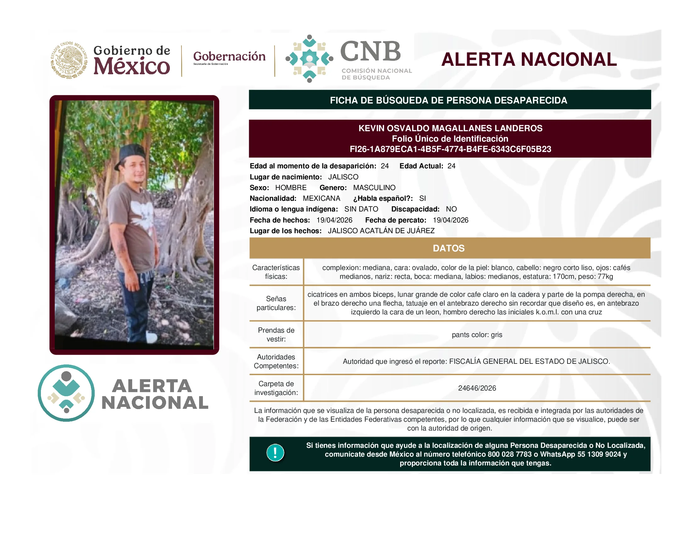 Kevin Osvaldo Magallanes Landeros