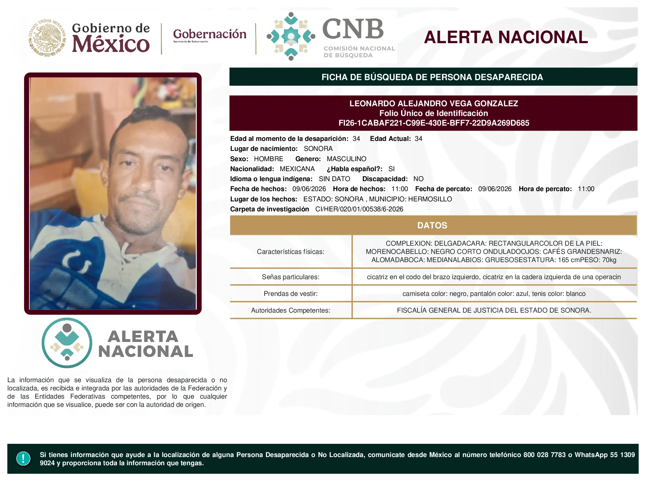 Leonardo Alejandro Vega Gonzalez