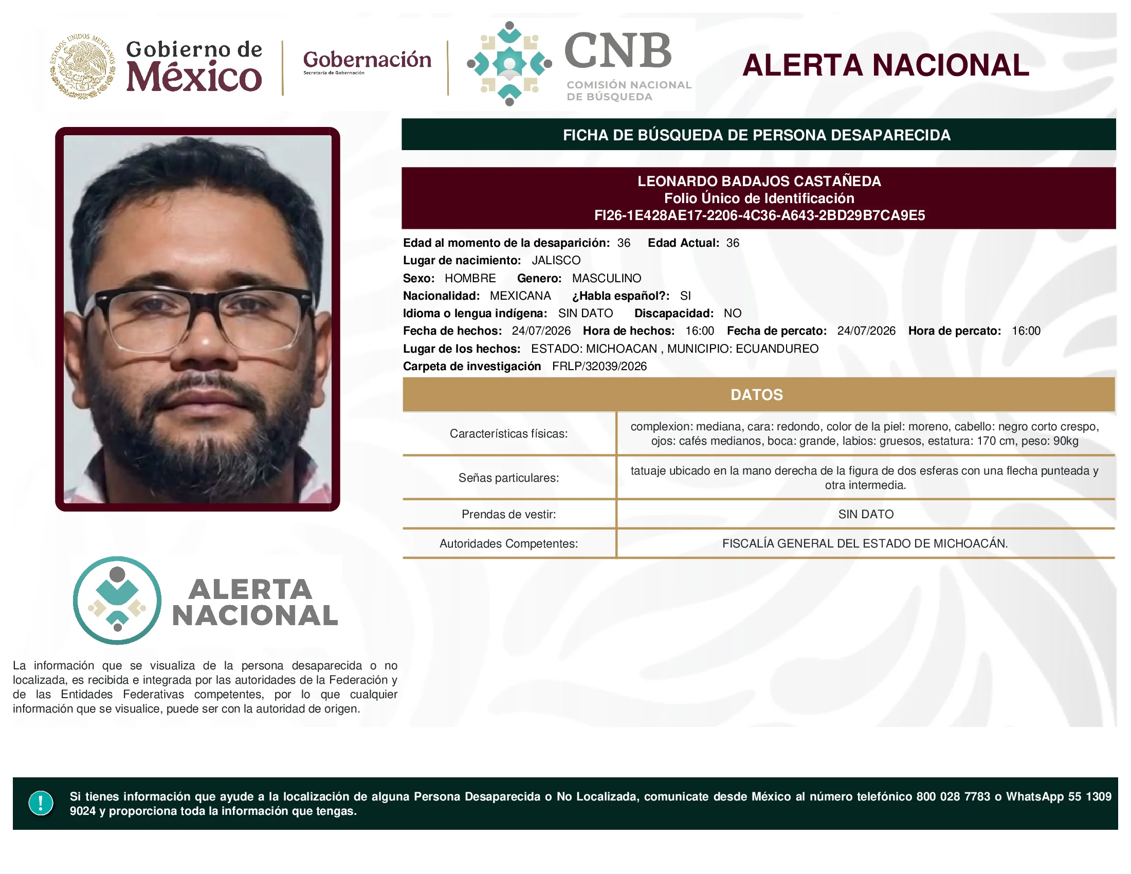 Leonardo Badajos Castañeda