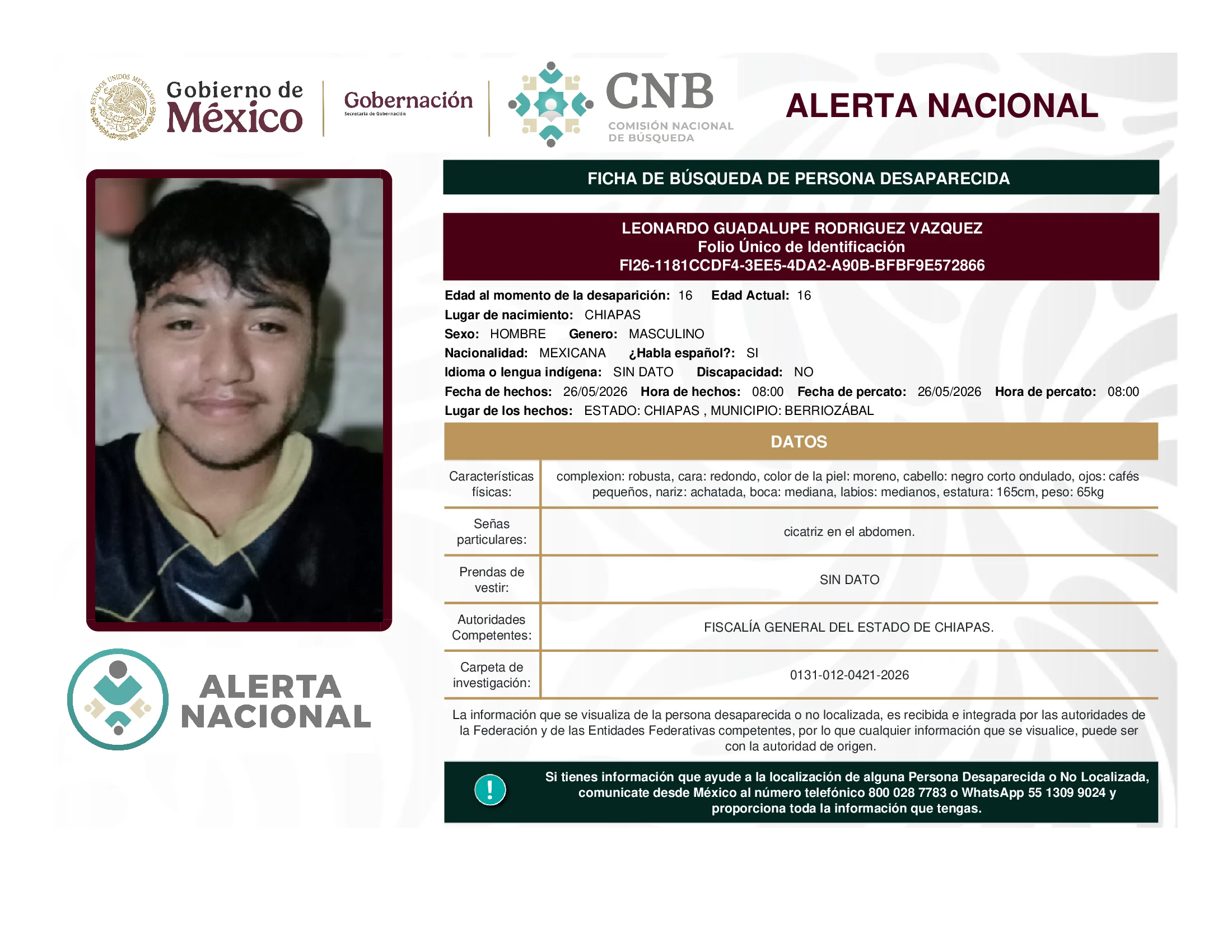 Leonardo Guadalupe Rodriguez Vazquez
