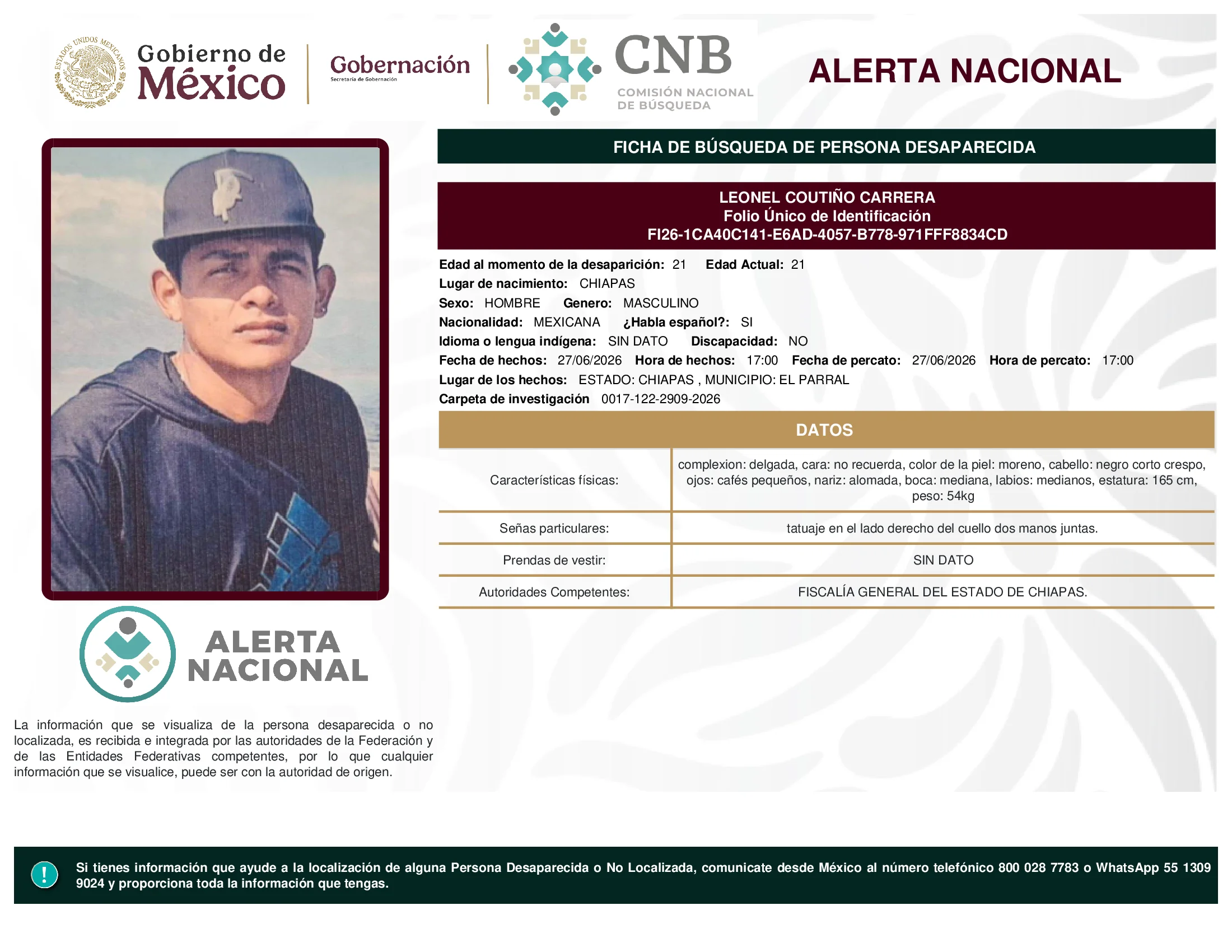 Leonel Coutiño Carrera
