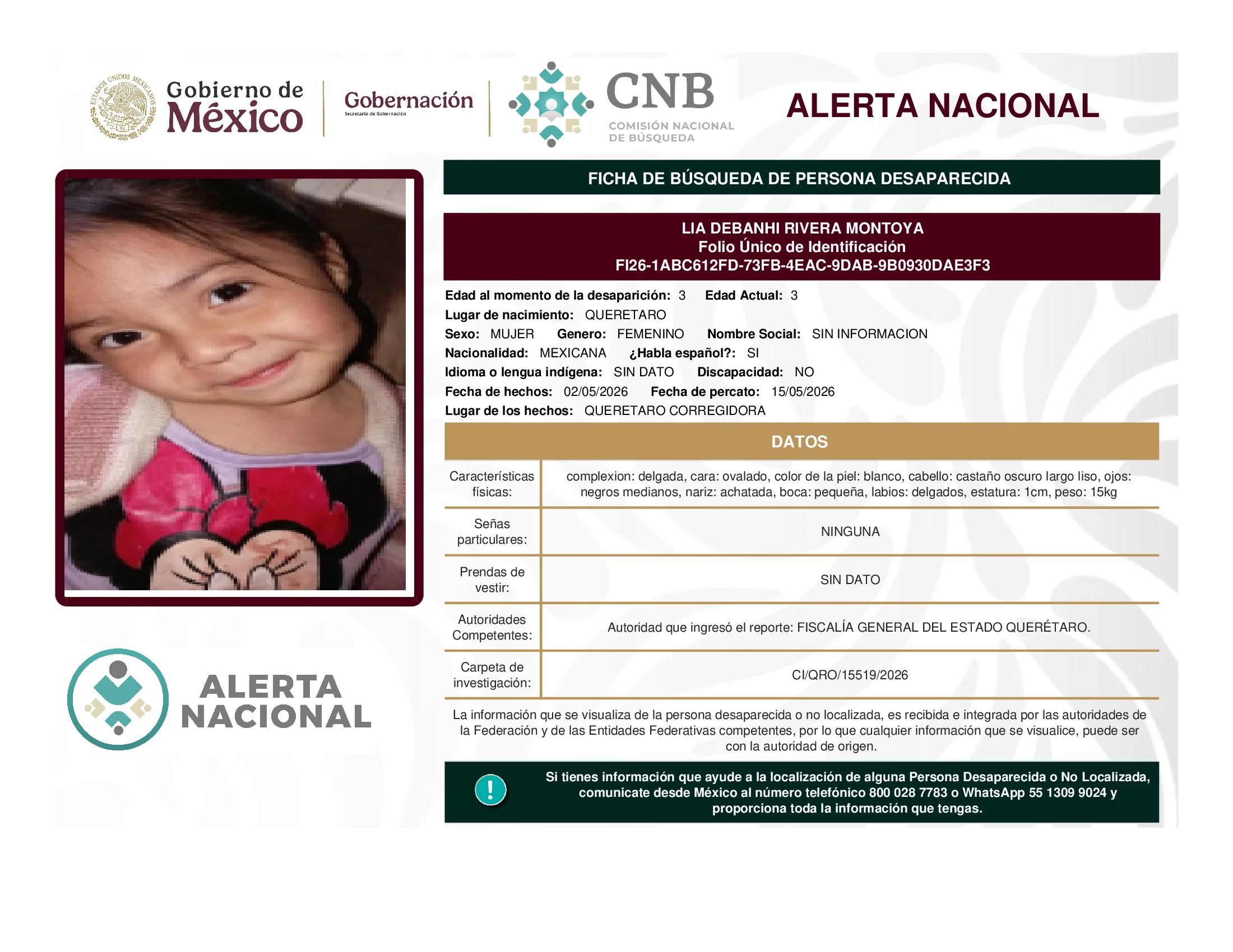 Lia Debanhi Rivera Montoya