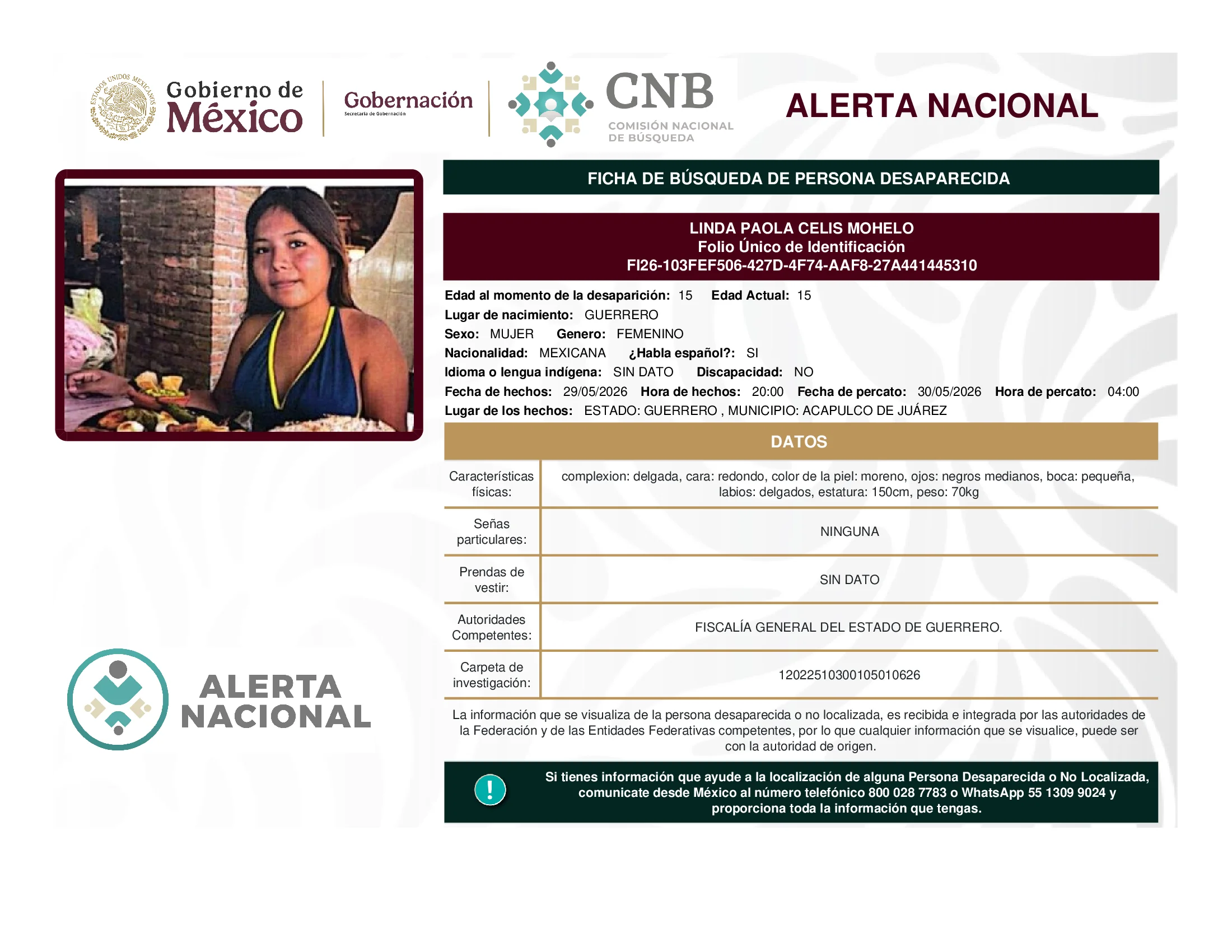 Linda Paola Celis Mohelo