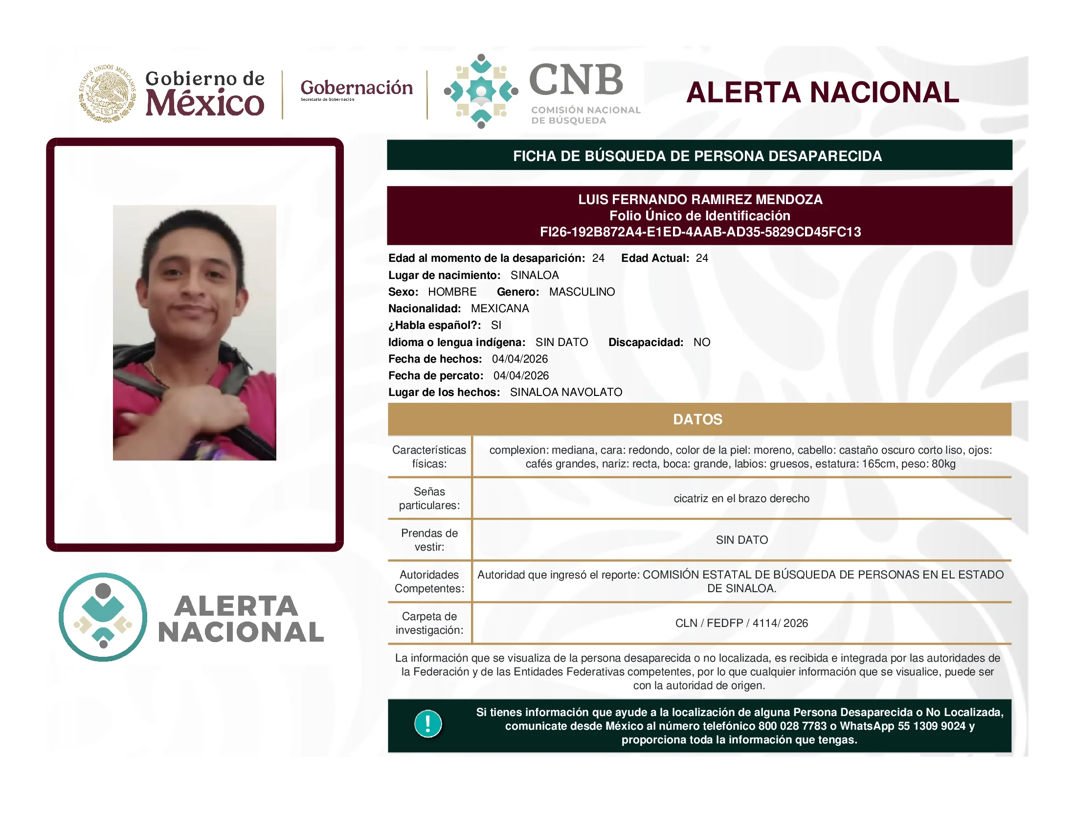 Luis Fernando Ramirez Mendoza