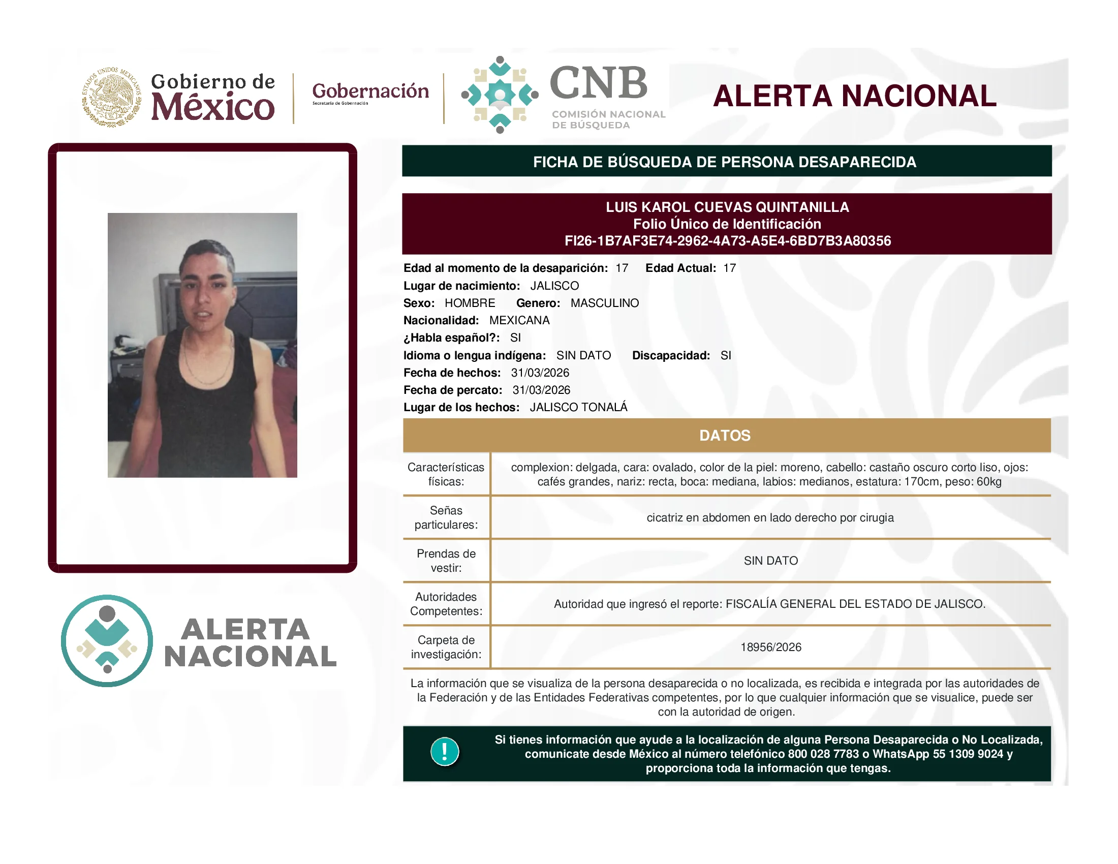 Luis Karol Cuevas Quintanilla