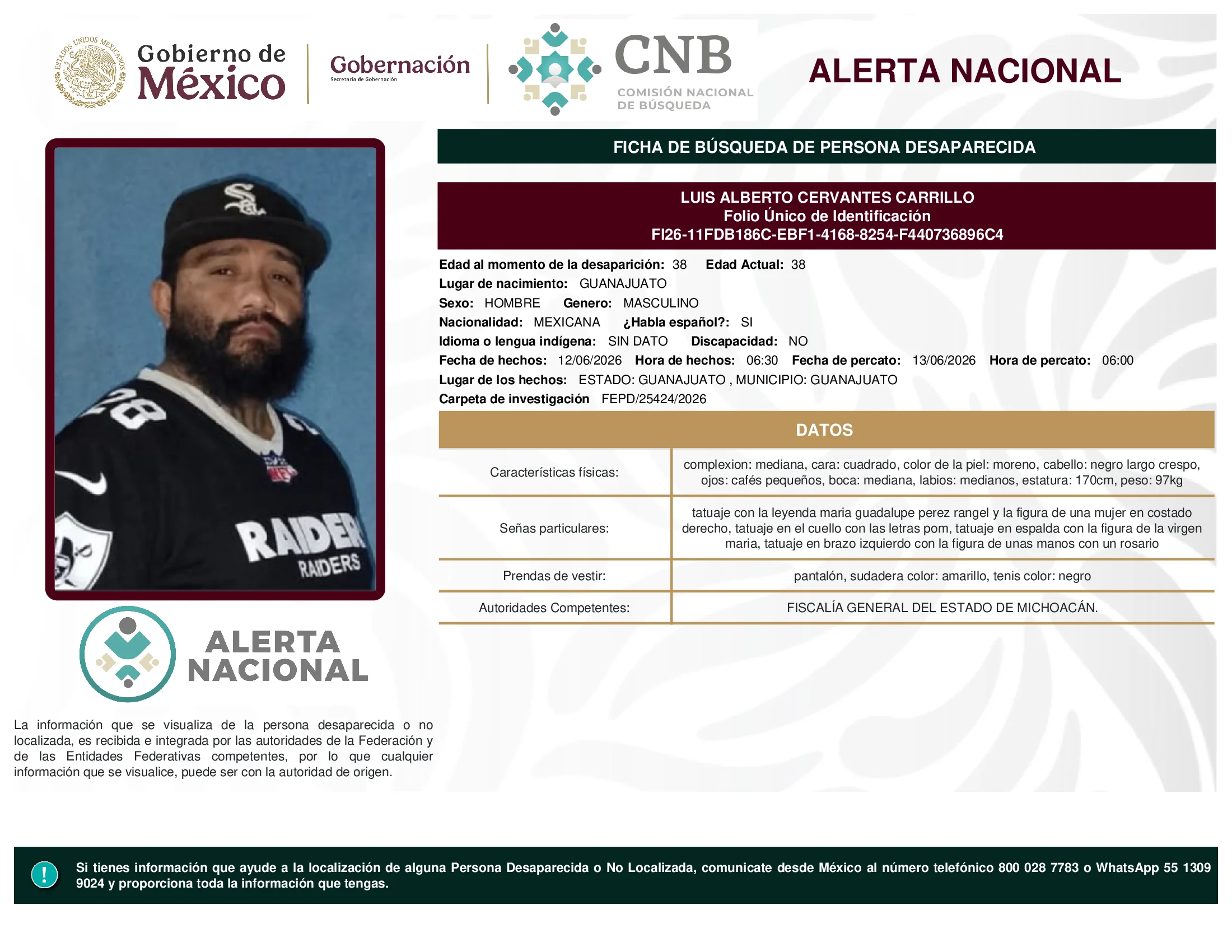 Luis Alberto Cervantes Carrillo