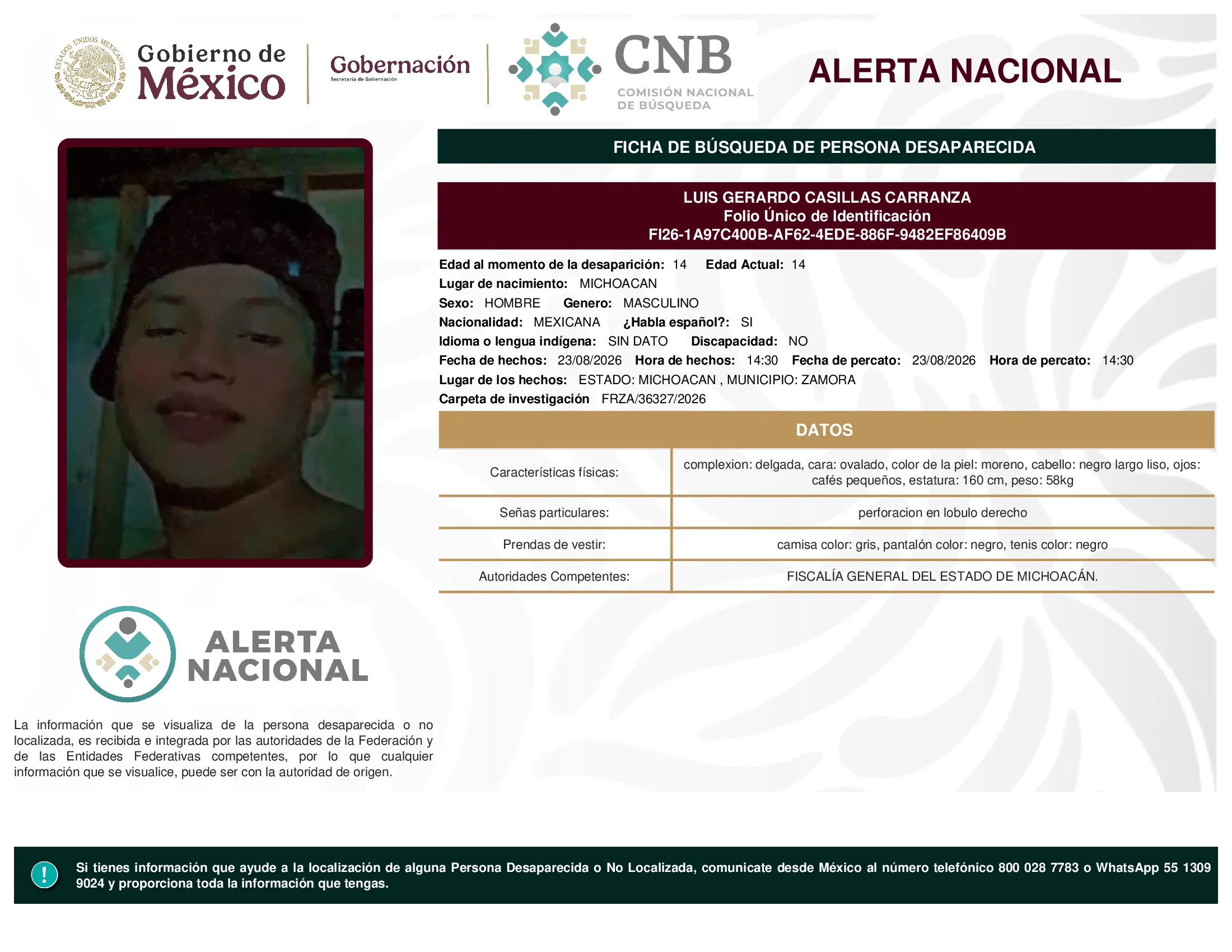 Luis Gerardo Casillas Carranza